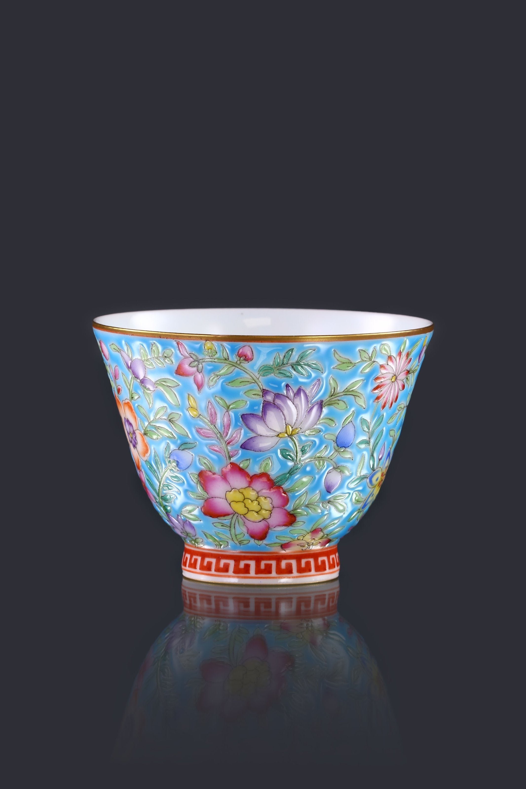 Enamel Painted Open Rim Cup