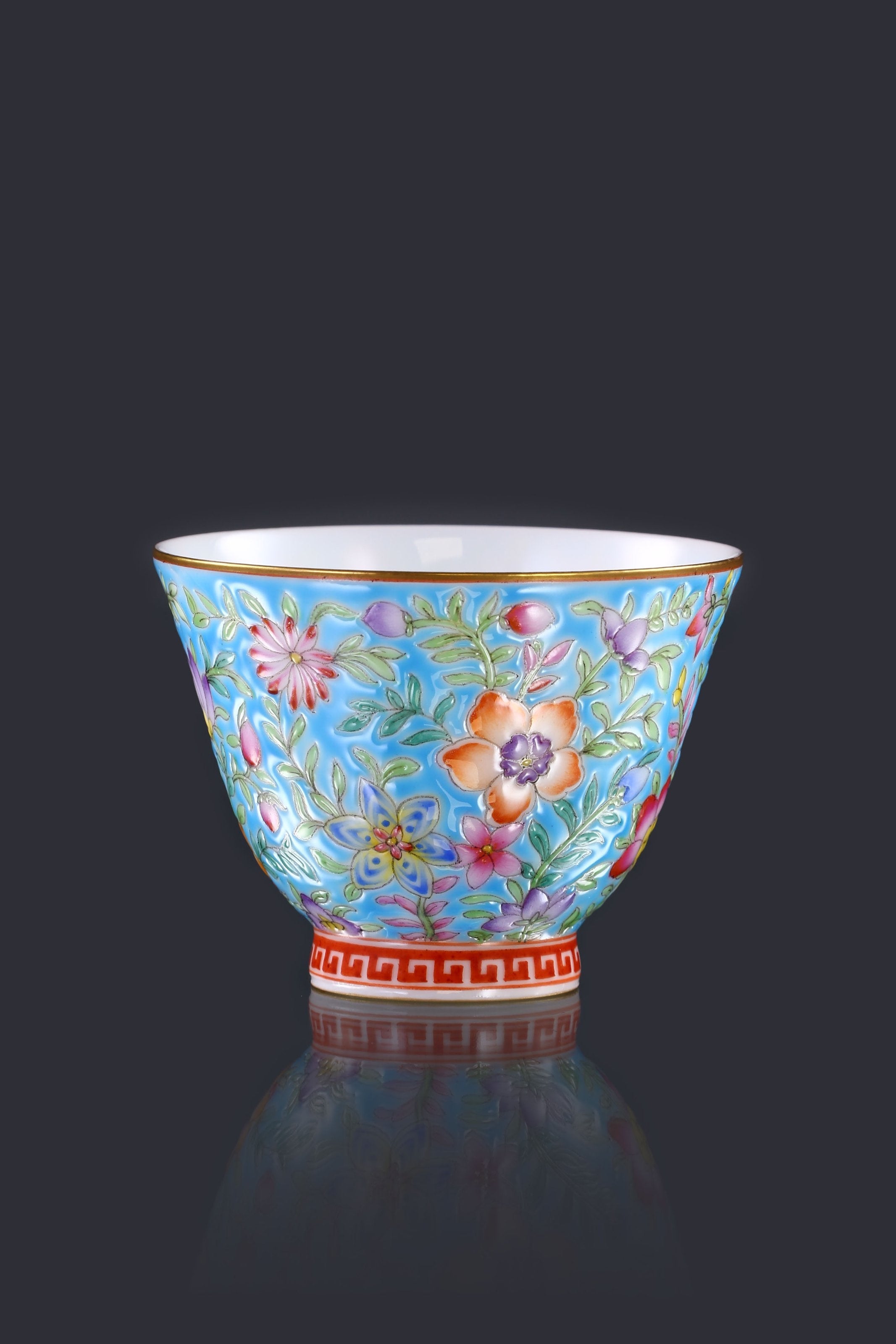 Enamel Painted Open Rim Cup