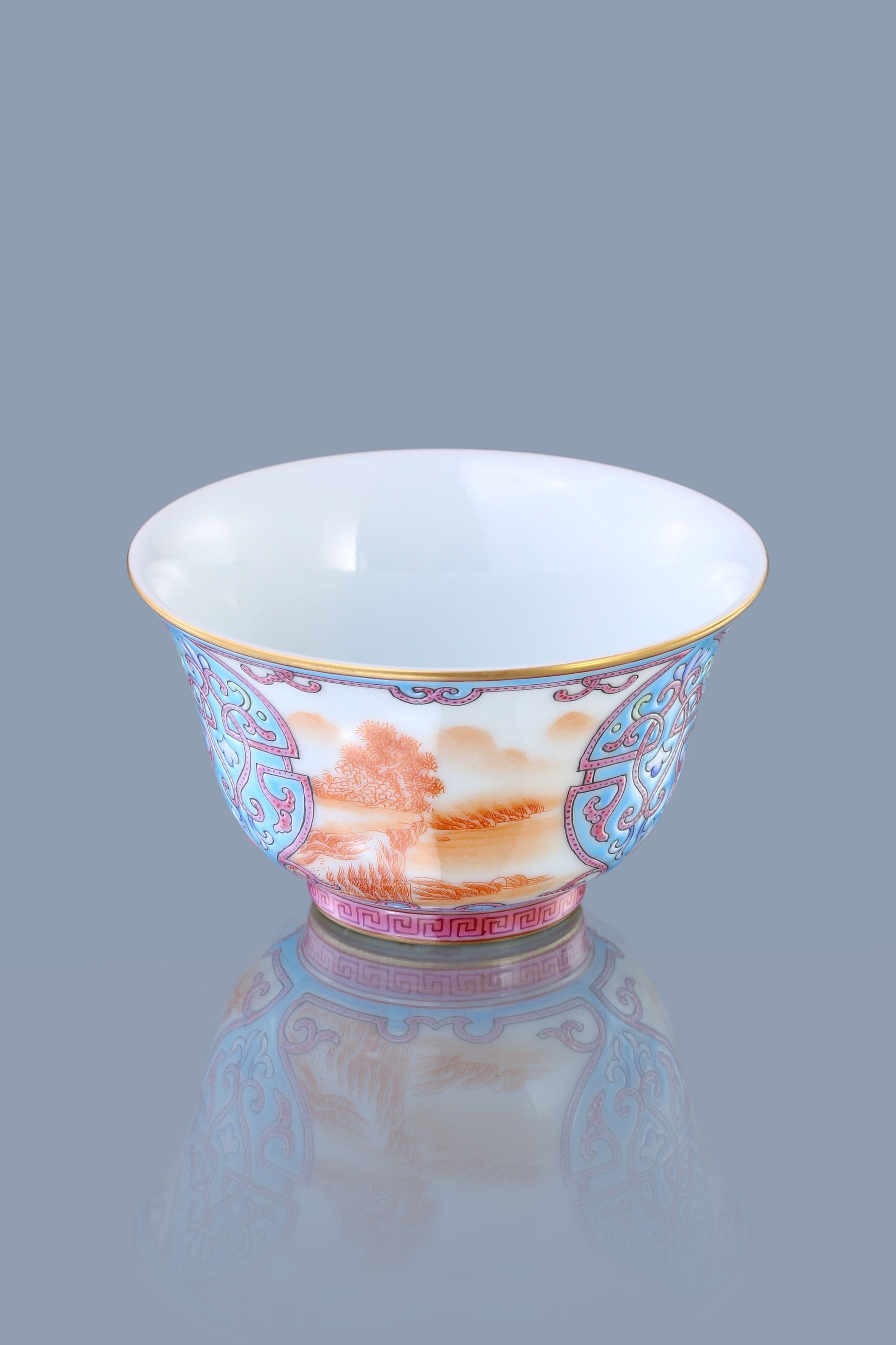 Enamel Landscape Flared Rim Cup