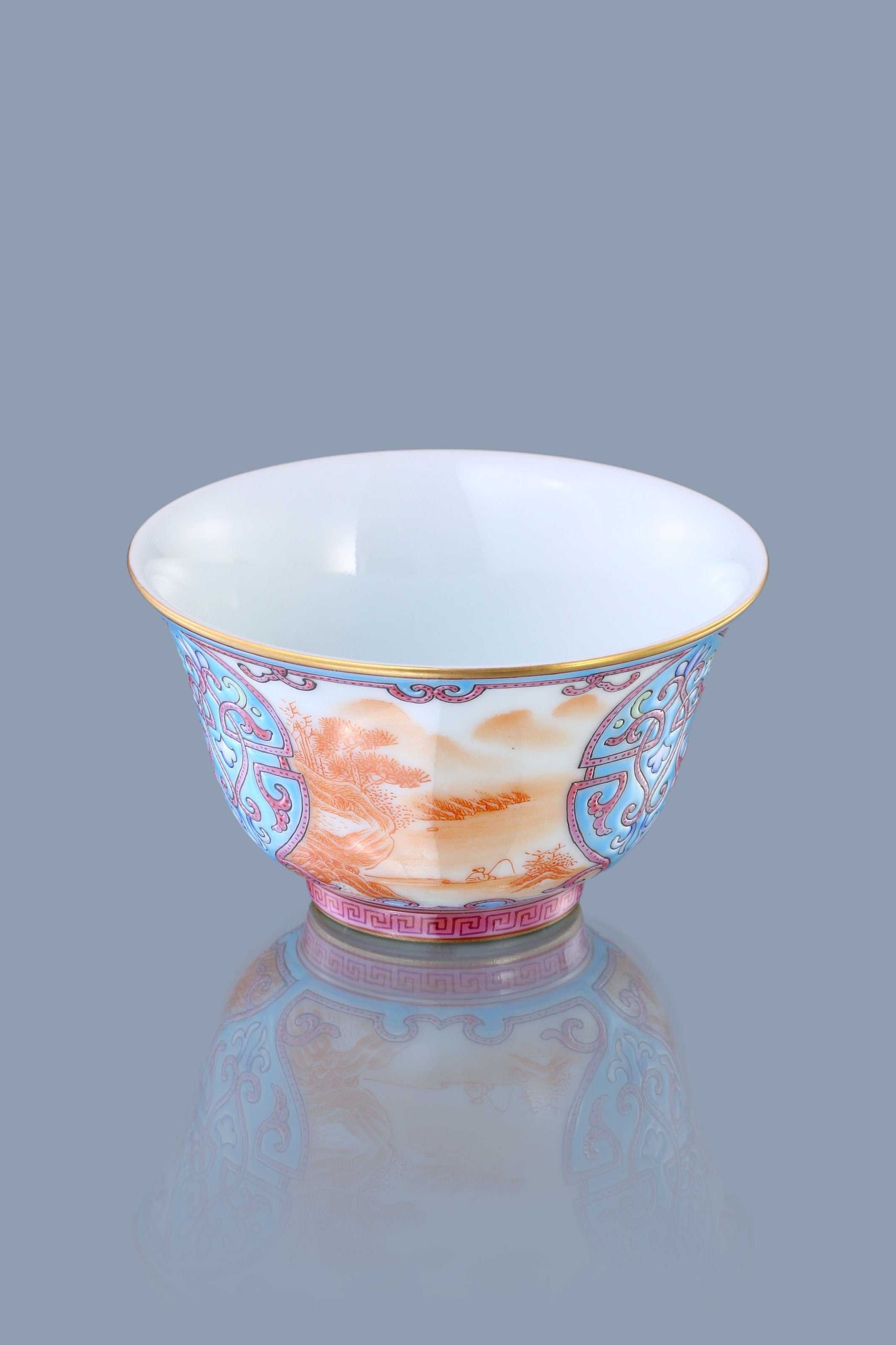 Enamel Landscape Flared Rim Cup