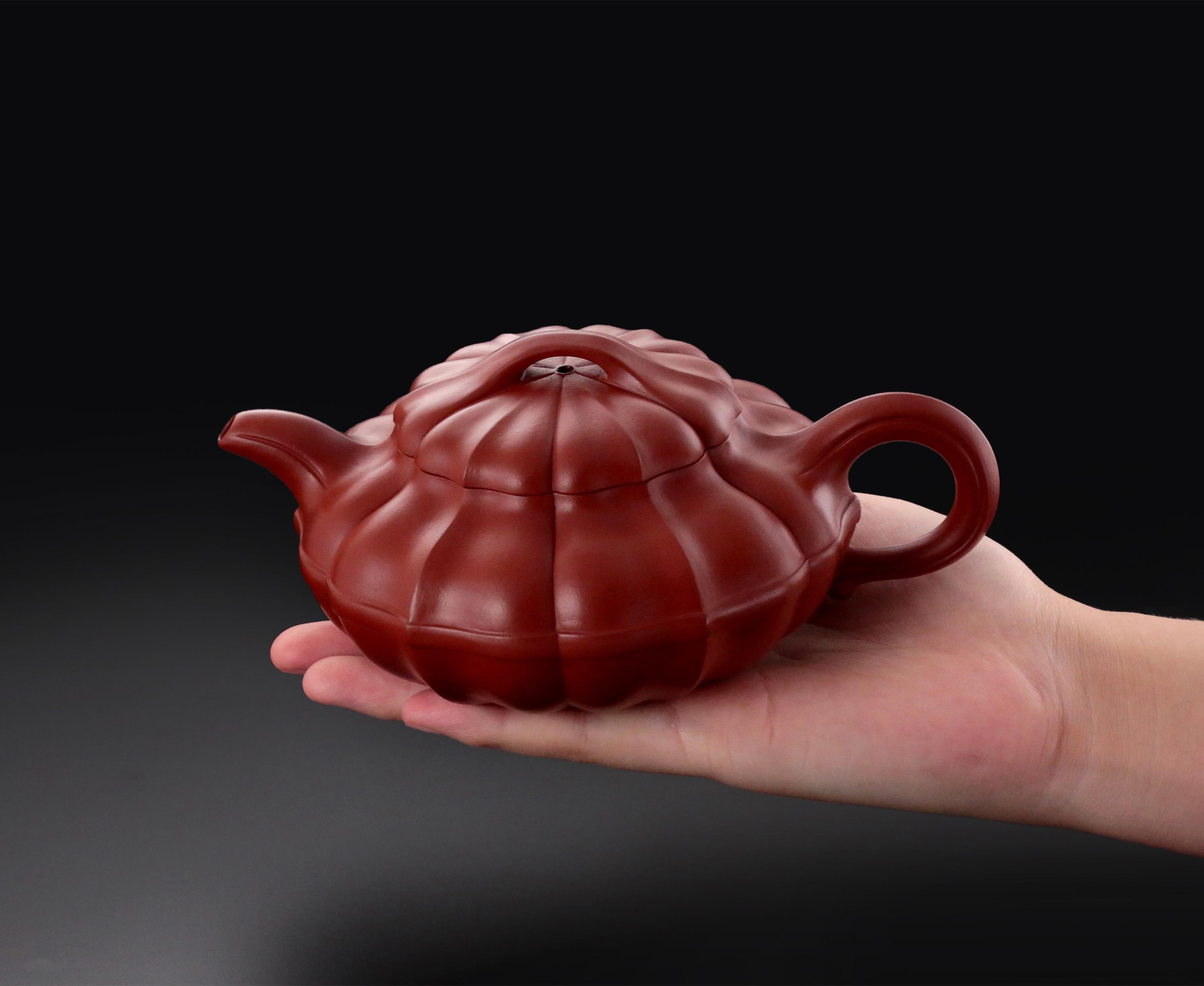 方立品製黃龍山朱泥線圓壺