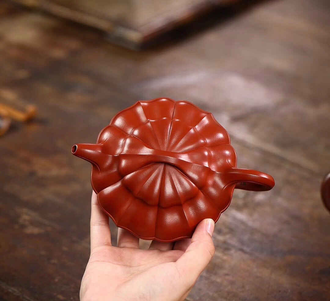 方立品製黃龍山朱泥線圓壺