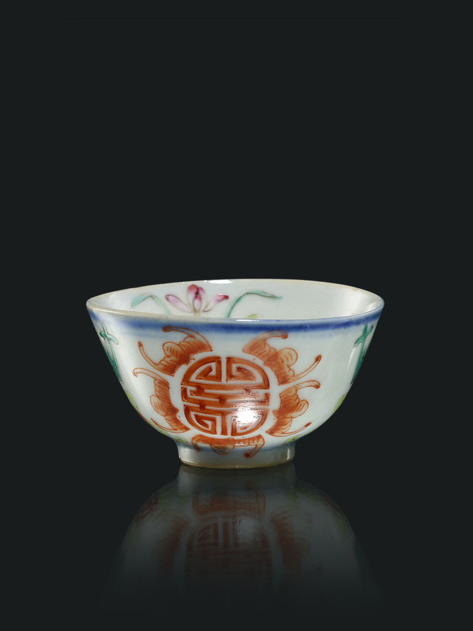 福寿双全斗彩杯