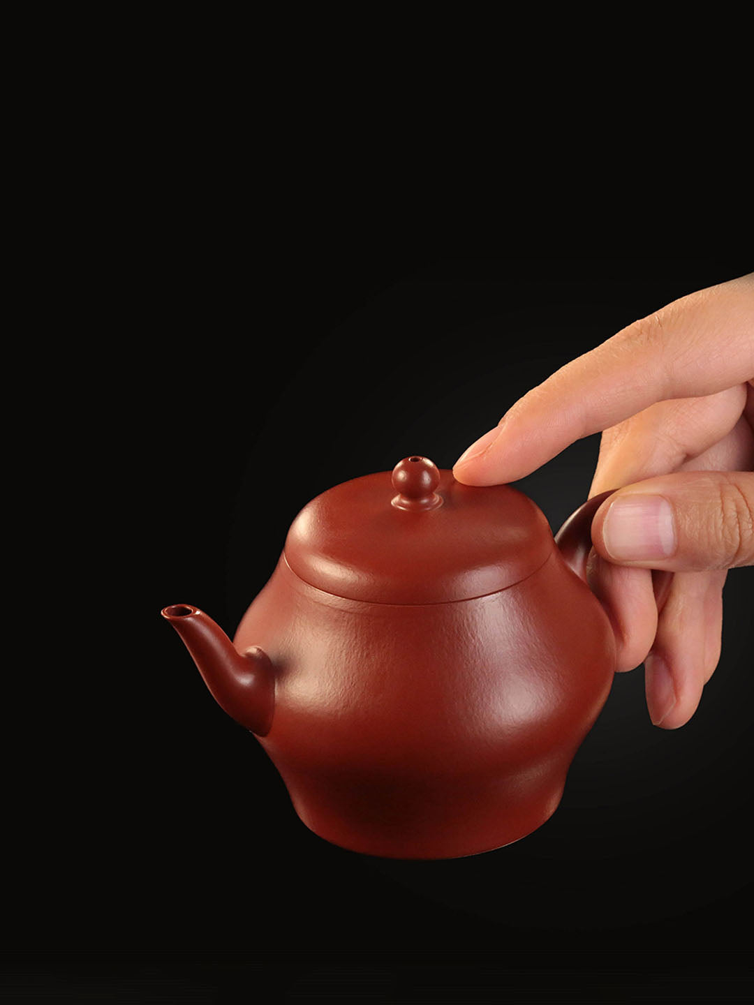 小煤窑朱泥高灯壶