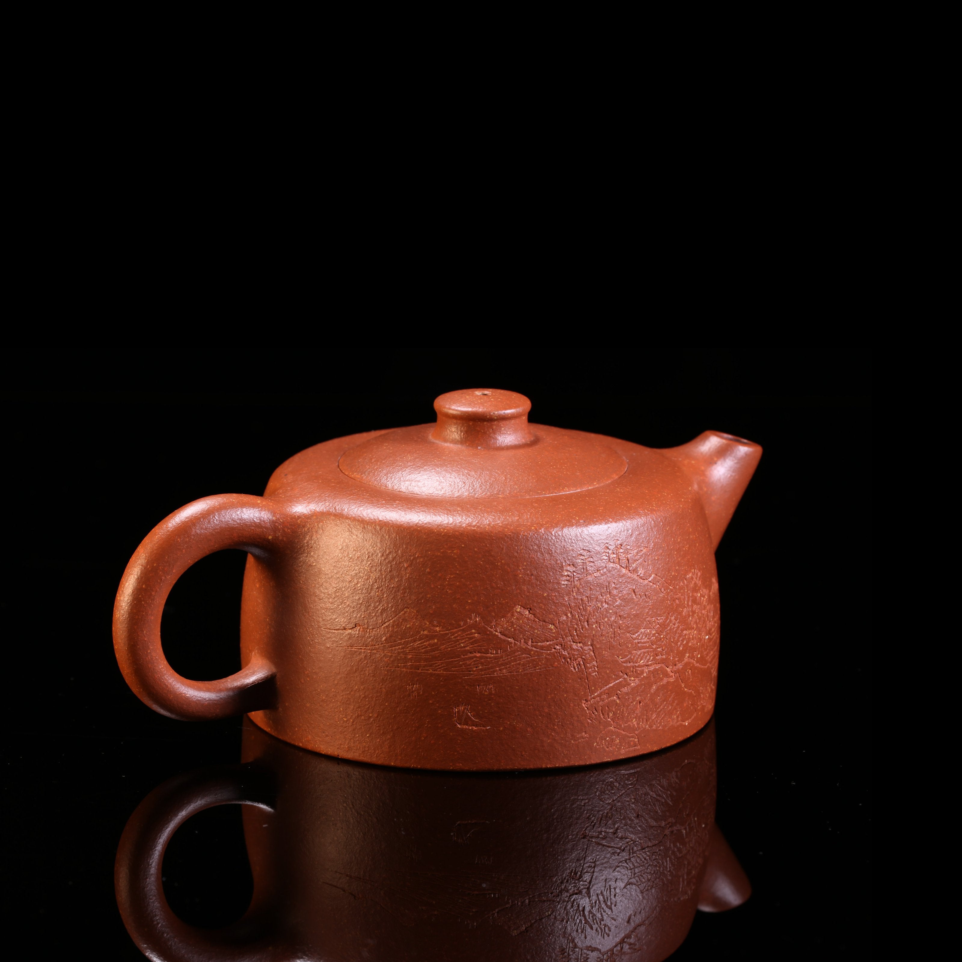 顾顺元制降坡泥井栏壶