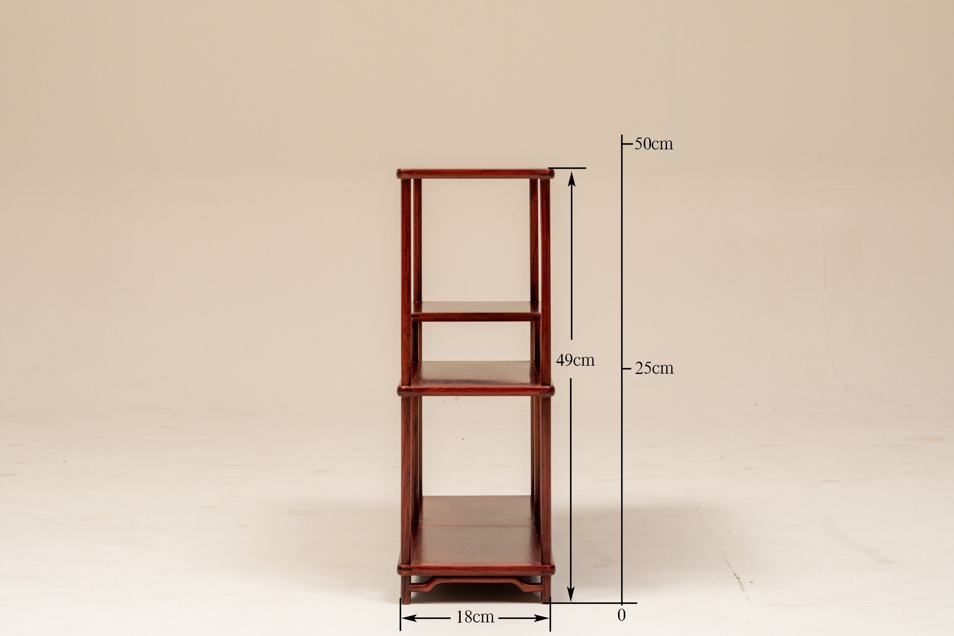 Red sandalwood miniature treasure cabinet