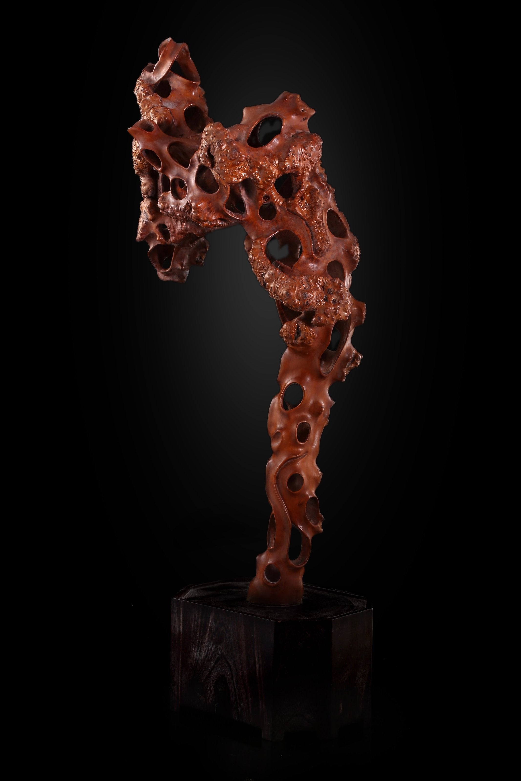 黄杨木雕立峰山子