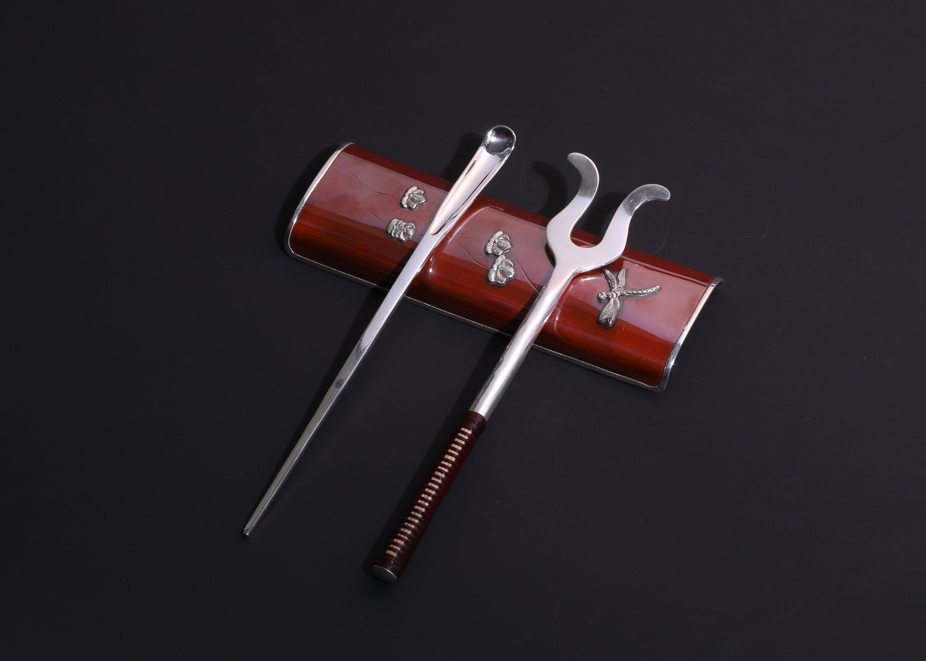 素简纯银茶挑|茶拨