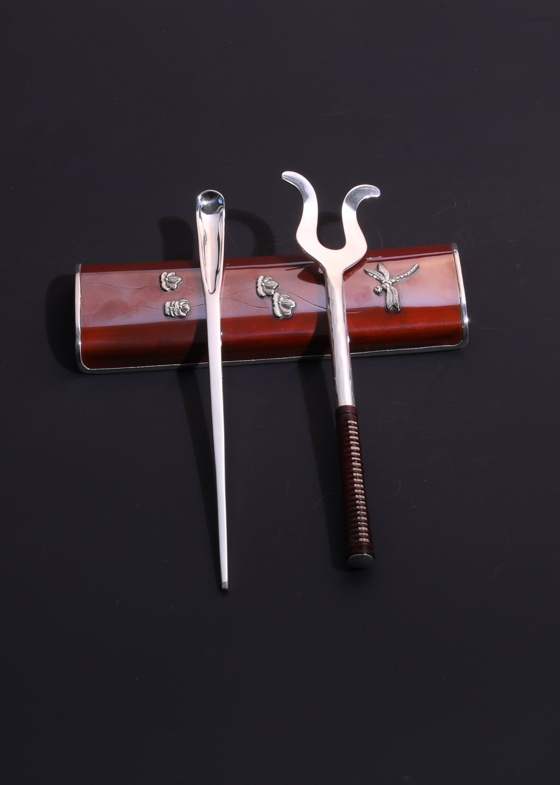 素简纯银茶挑|茶拨