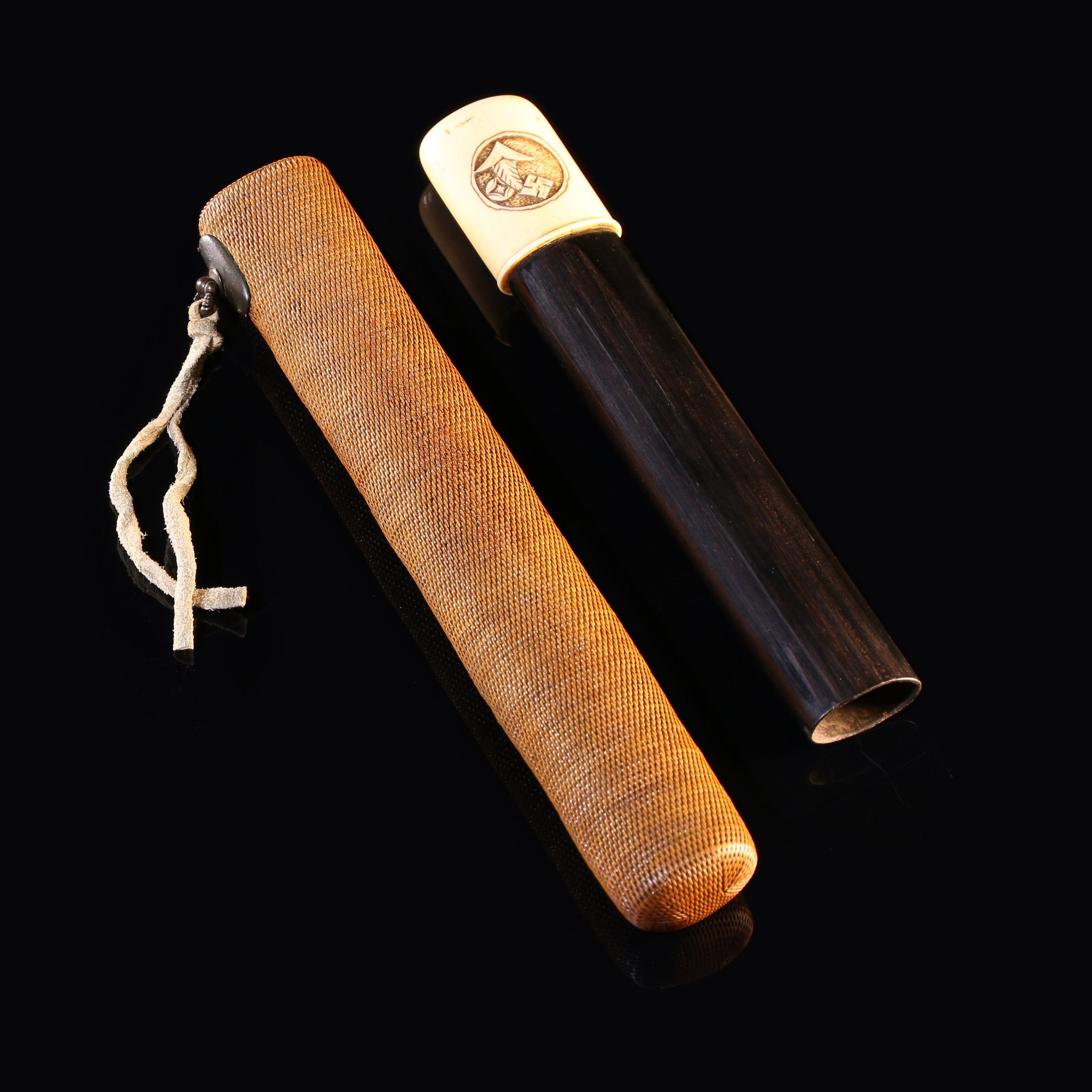 鲸鱼须编织香筒