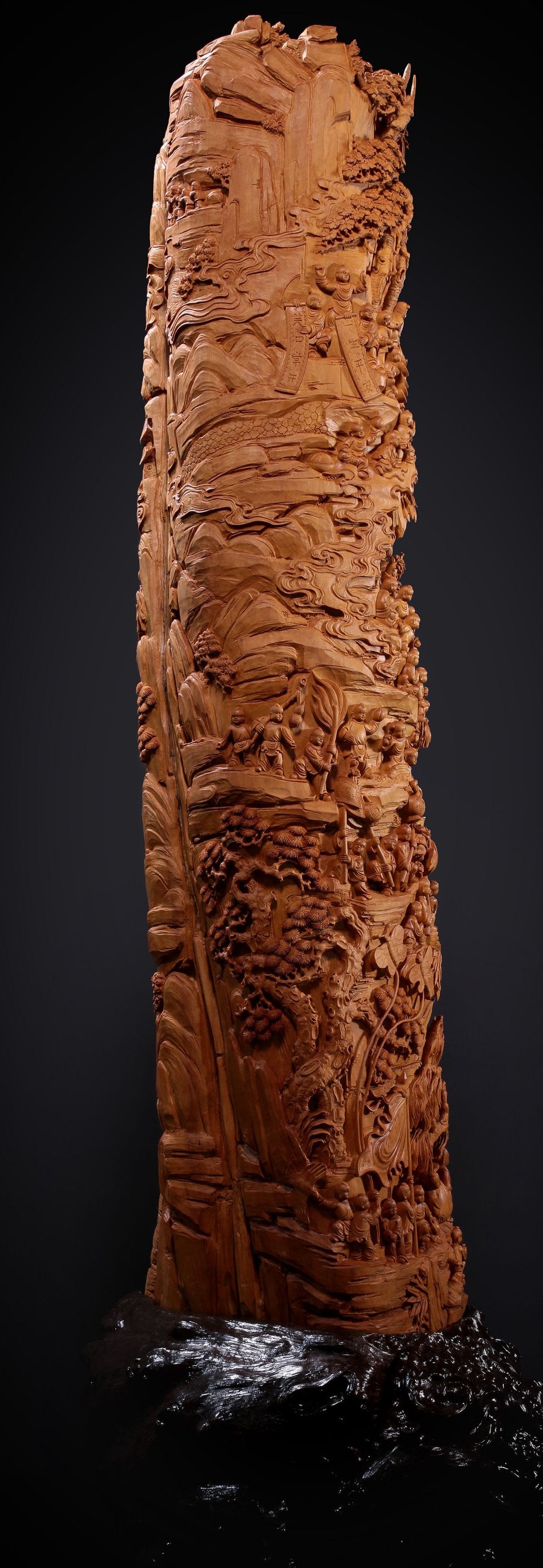 老山檀香百子闹弥勒