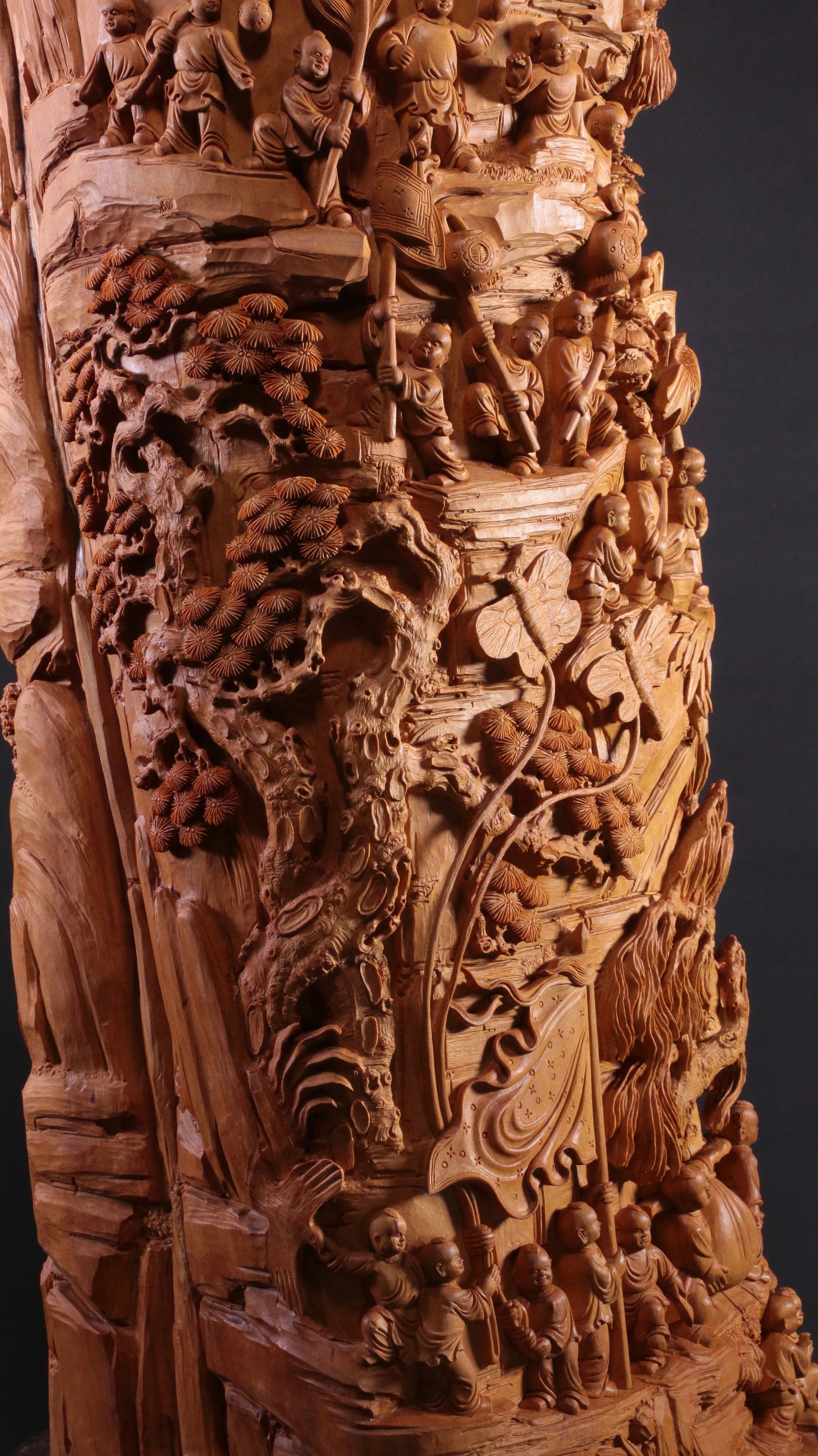 老山檀香百子闹弥勒