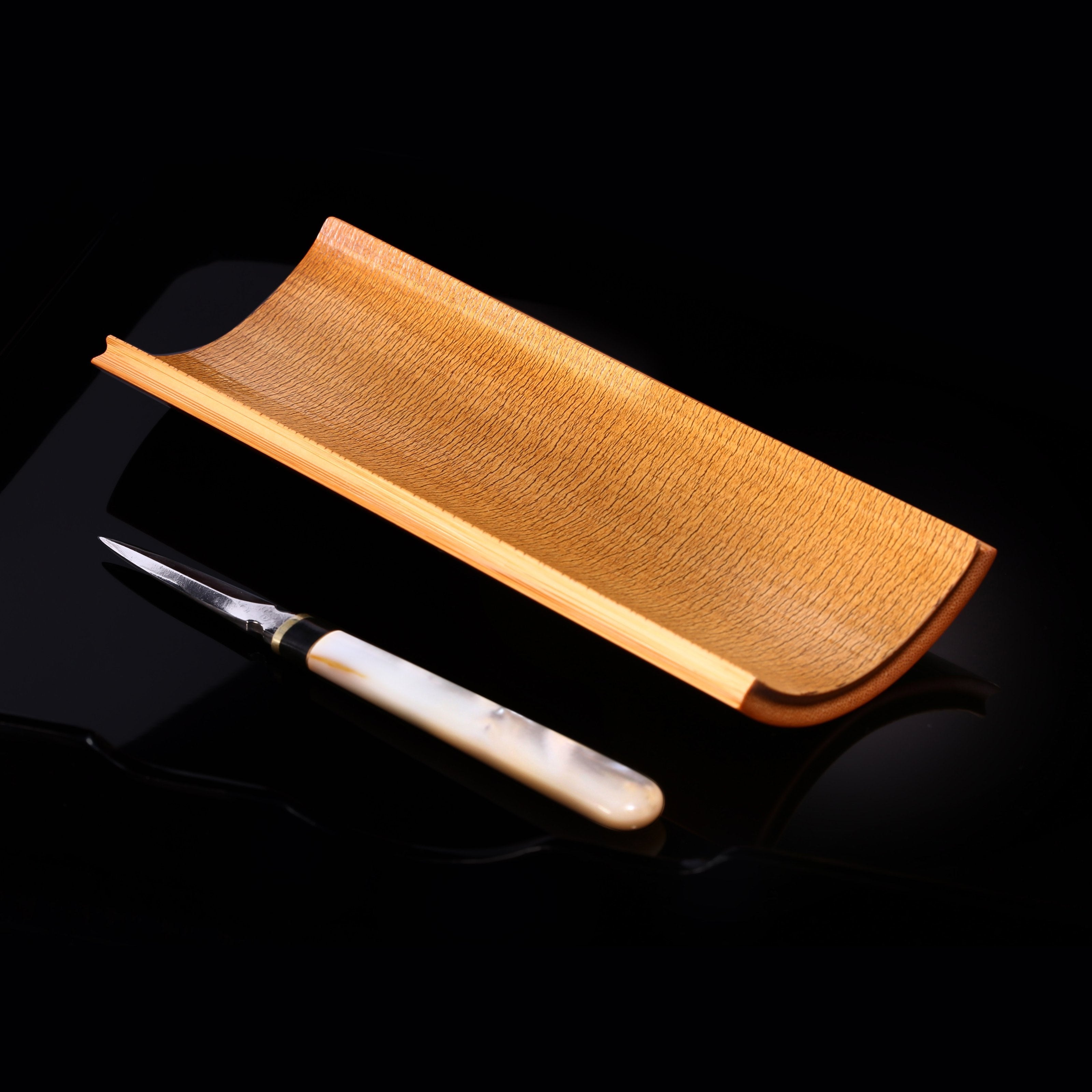 老竹茶则、贝母茶刀