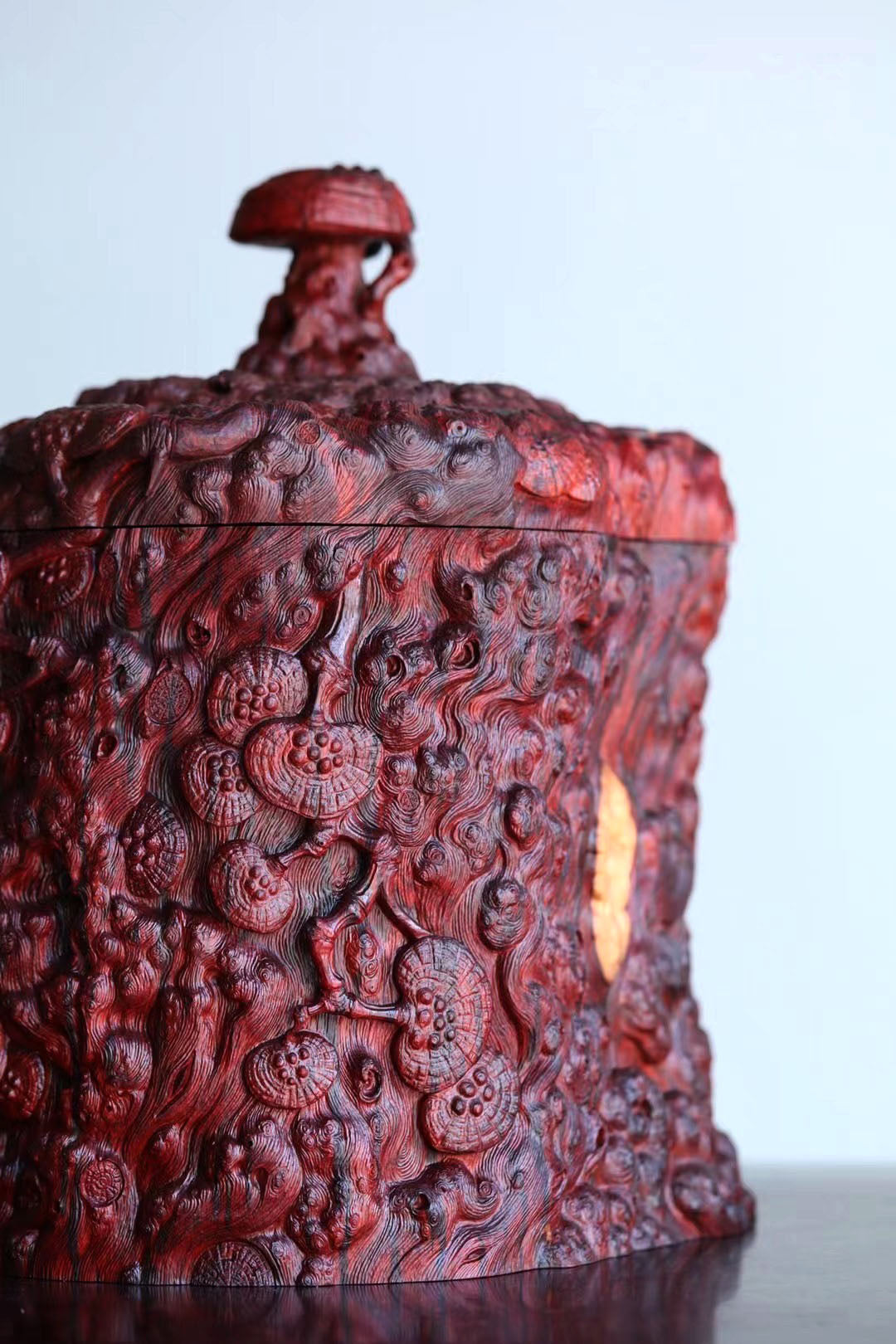 小叶紫檀 灵芝大茶仓