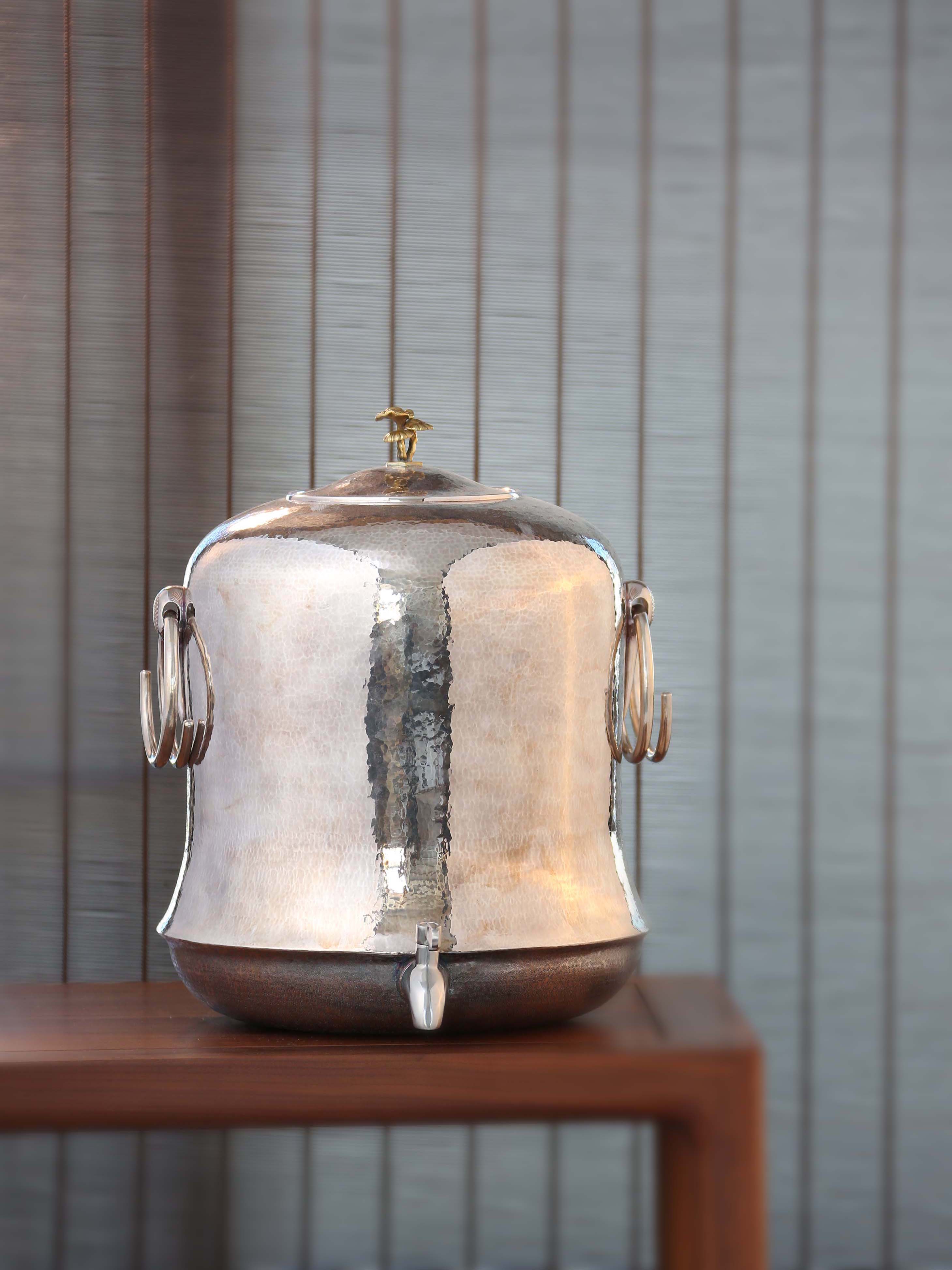 灵芝摘真形釜|纯银