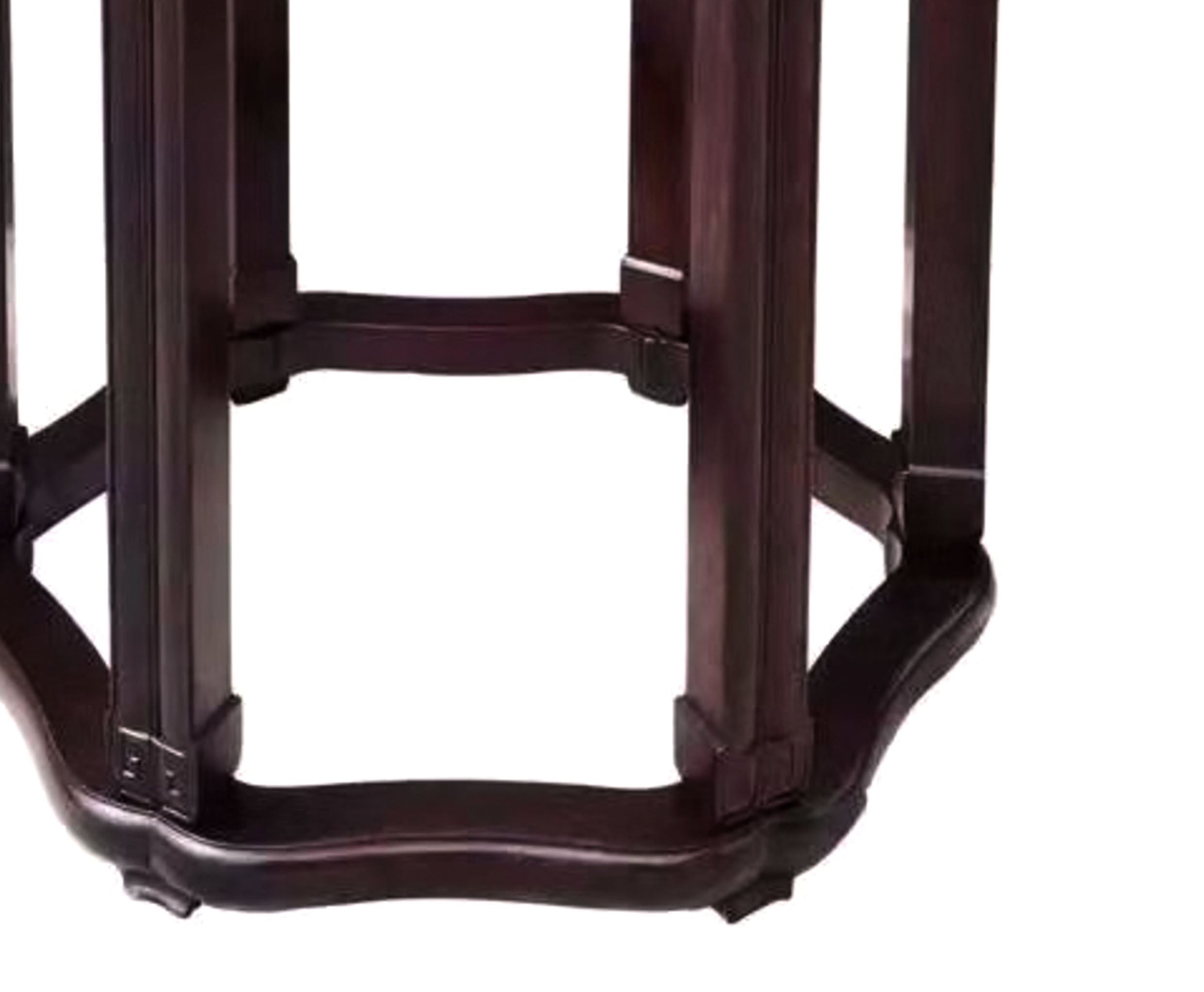 赞比亚紫檀 六角缠枝花几