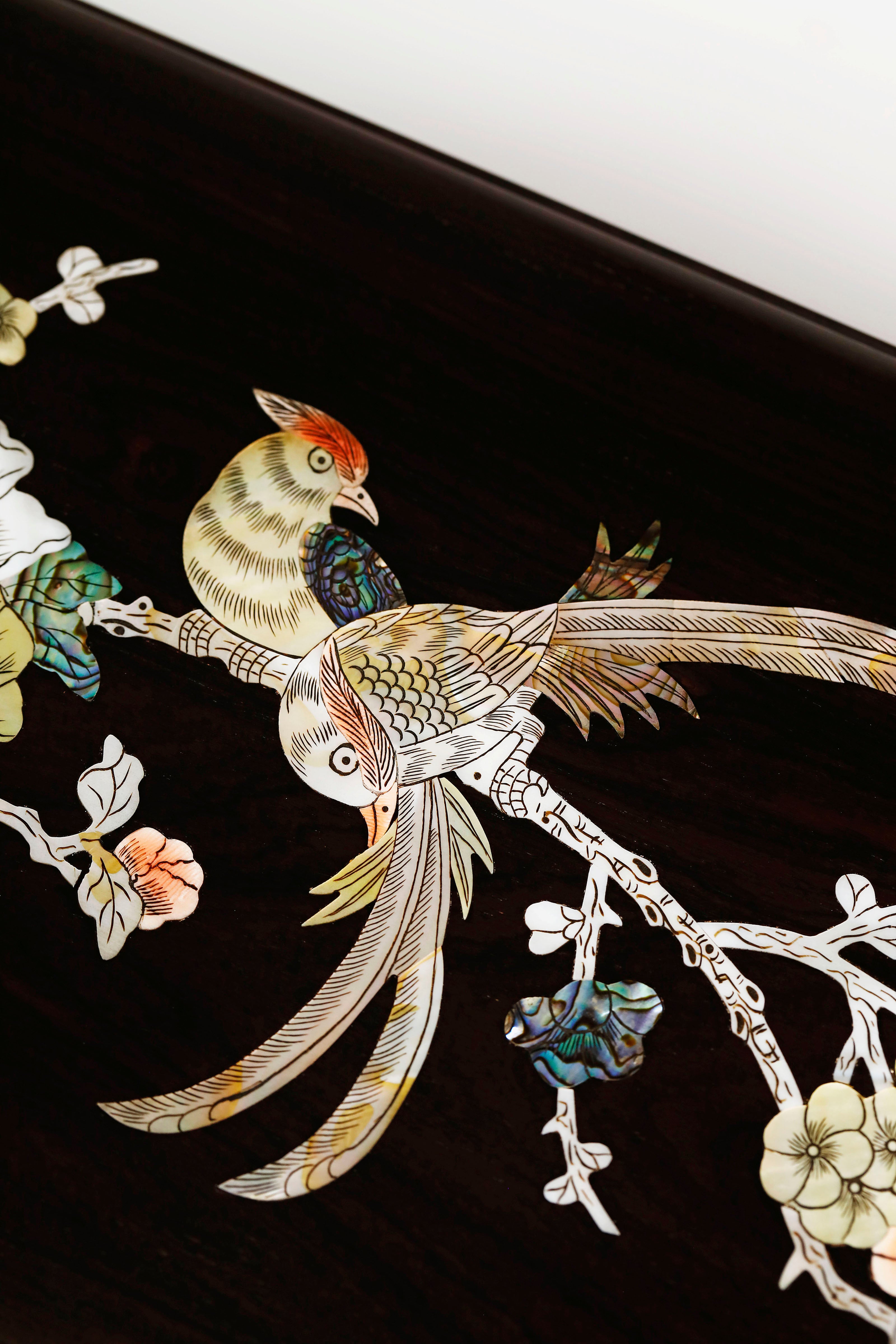 紫光檀喜上眉梢螺钿盒