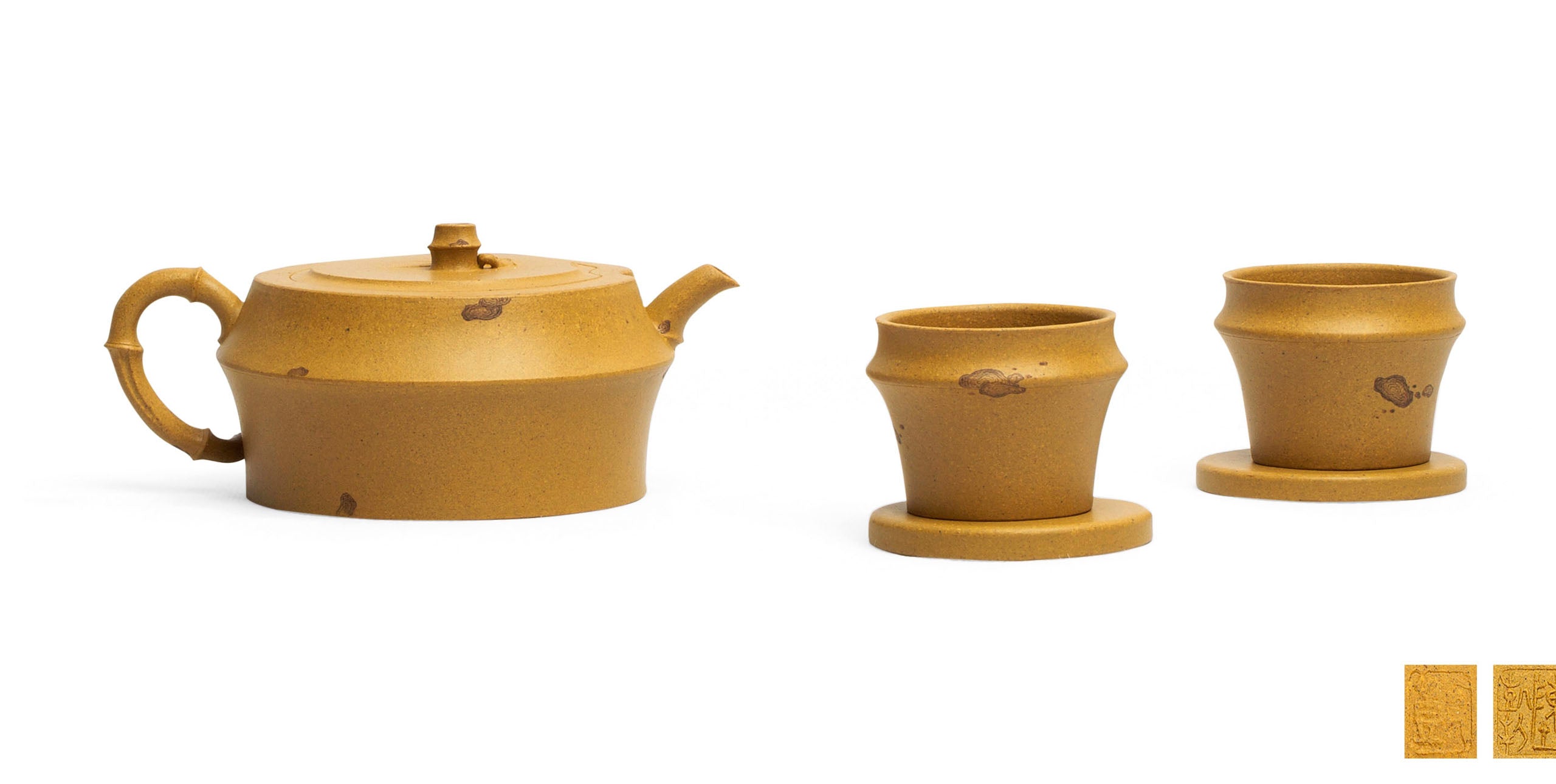 陈凯制梅鹿竹(眉禄竹)套具