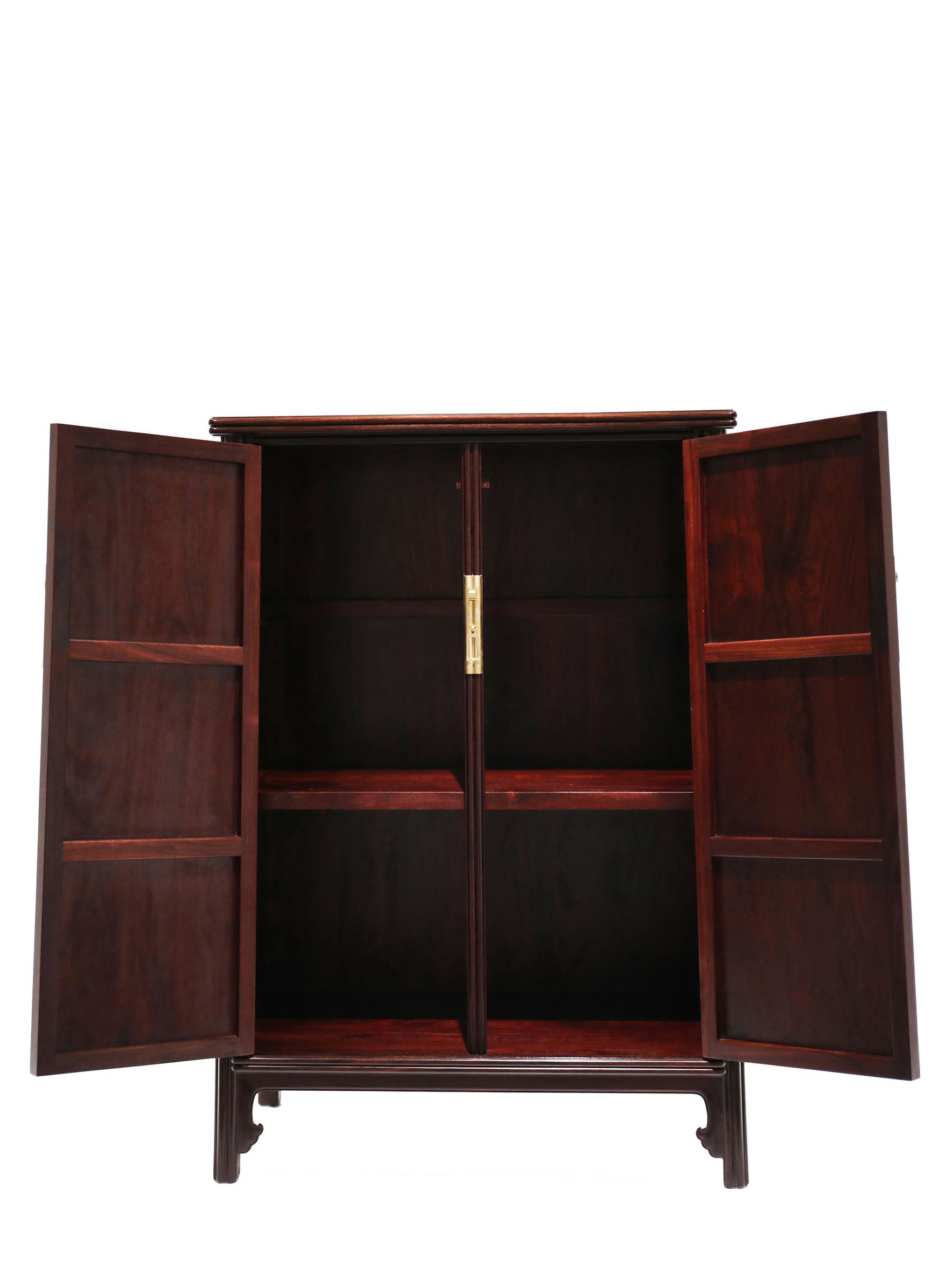 Ming-style melon-shaped round-cornered tea sideboard