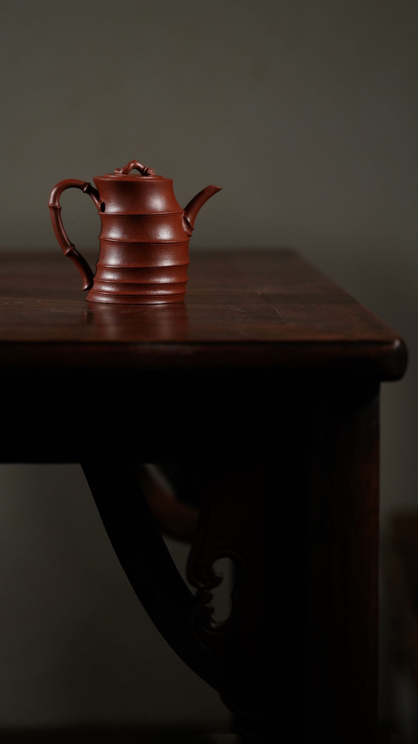 Chen Kai's Qingyun Zhuni Clay Bamboo-Joint Teapot