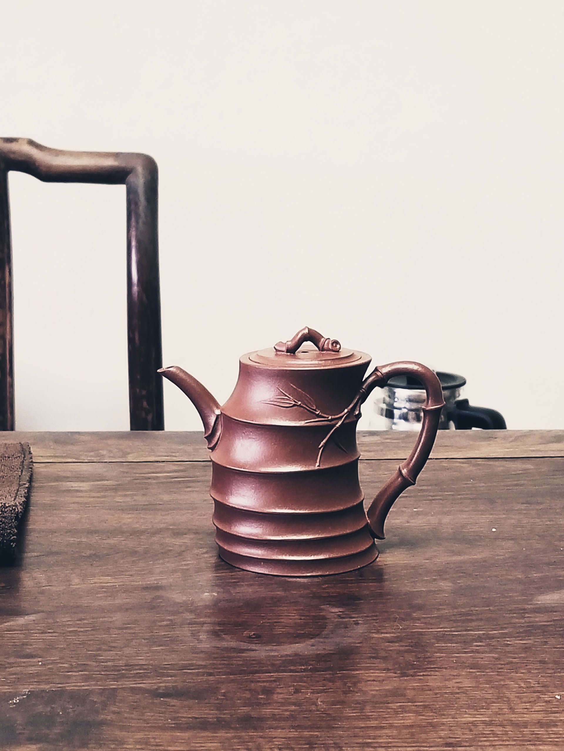 Chen Kai's Qingyun Zhuni Clay Bamboo-Joint Teapot