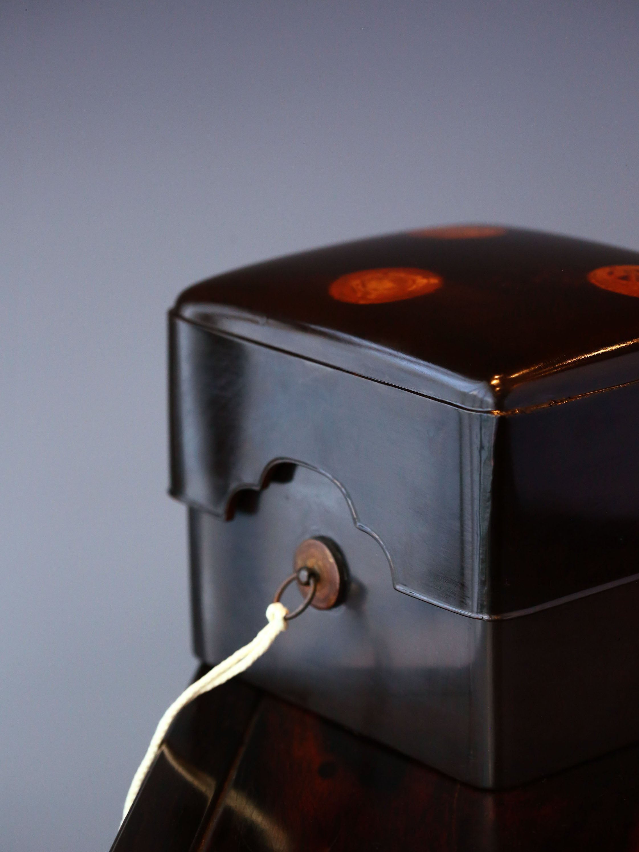 日本江户大漆茶道箱