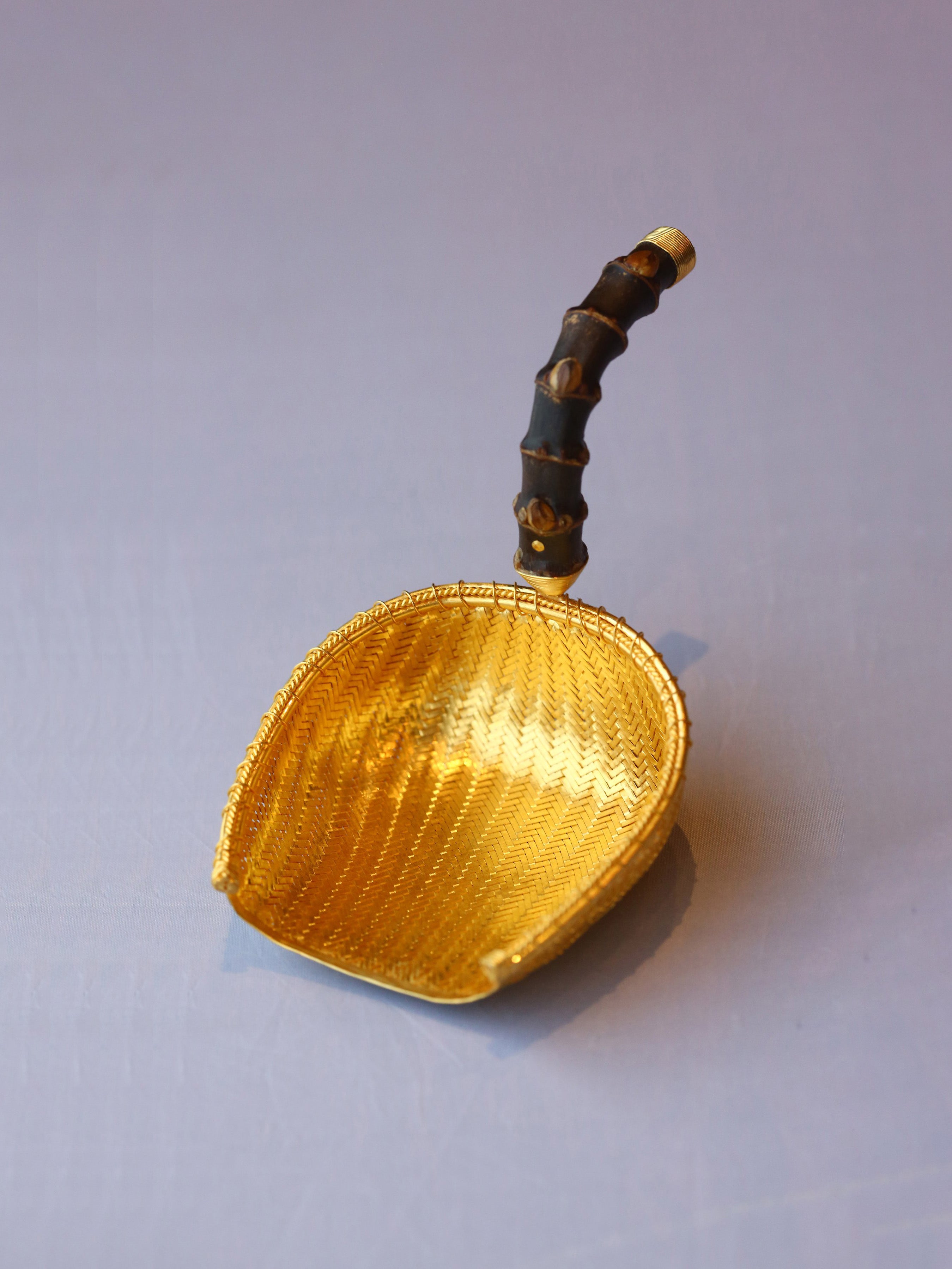 日進鬥金純銀純金茶漏、茶則、茶撥