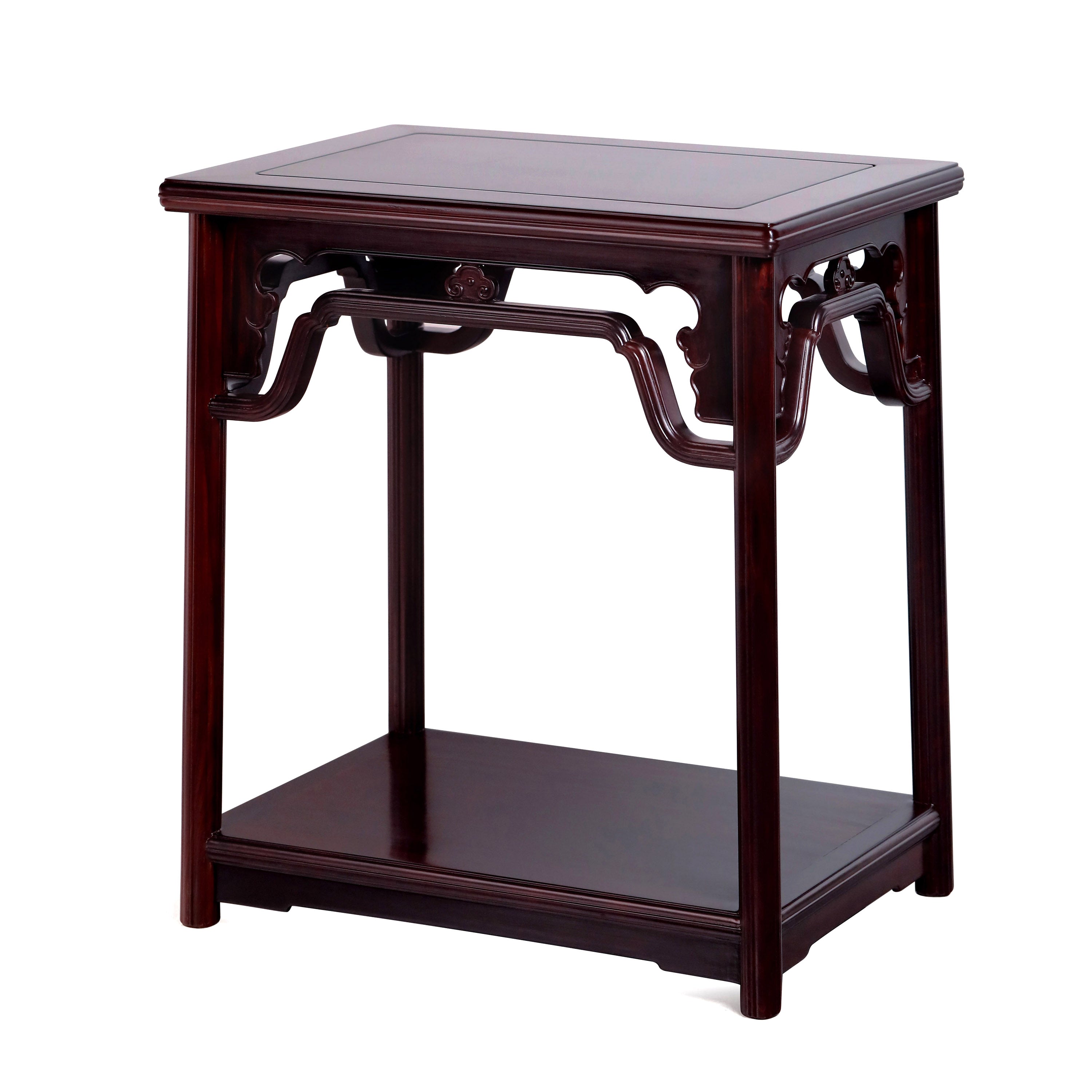 赞比亚紫檀 如意纹 瓜菱 茶水架