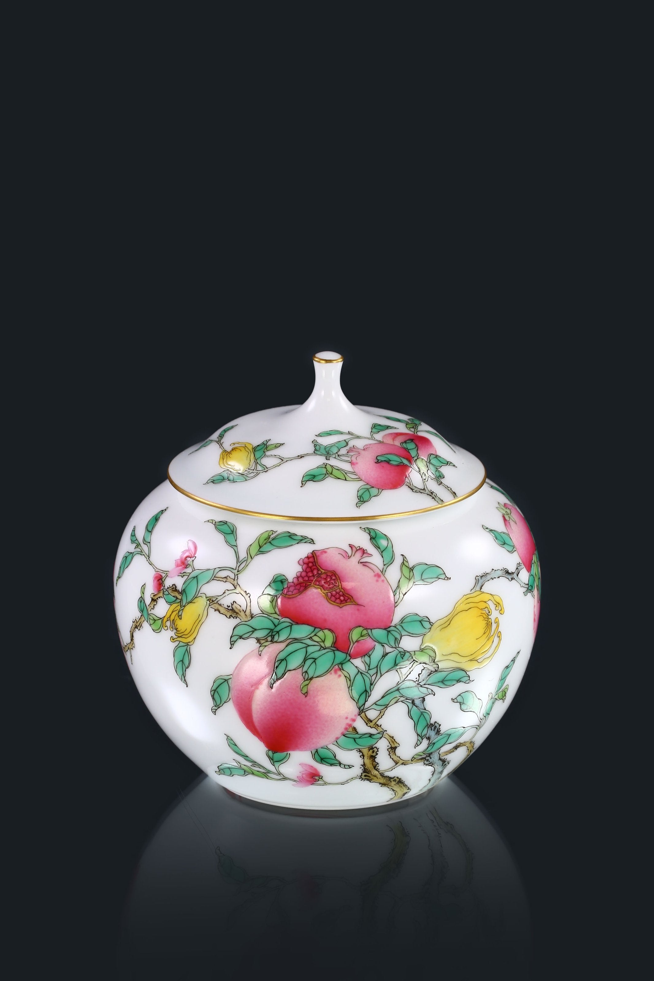 三多苹果茶叶罐