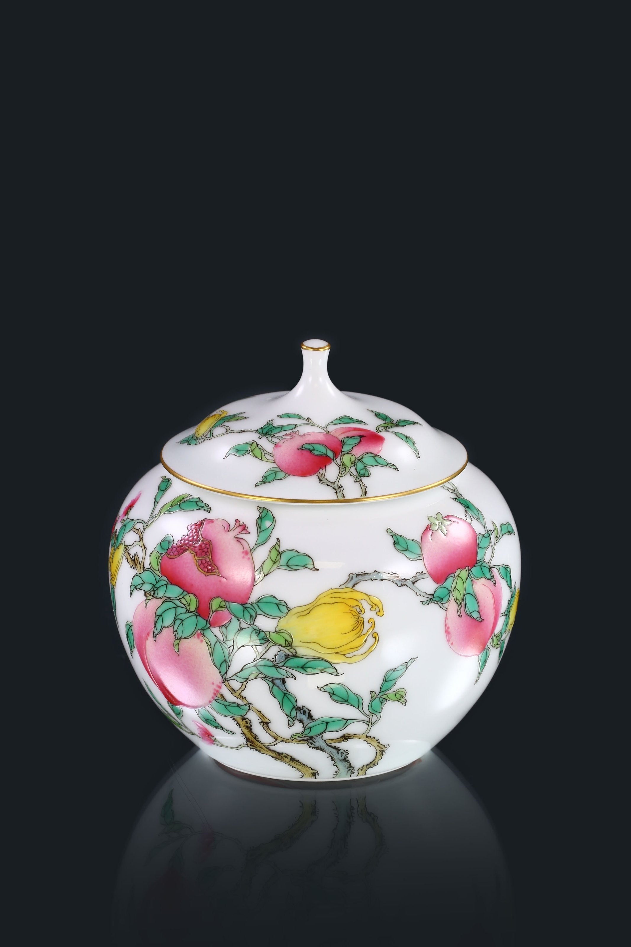 三多苹果茶叶罐