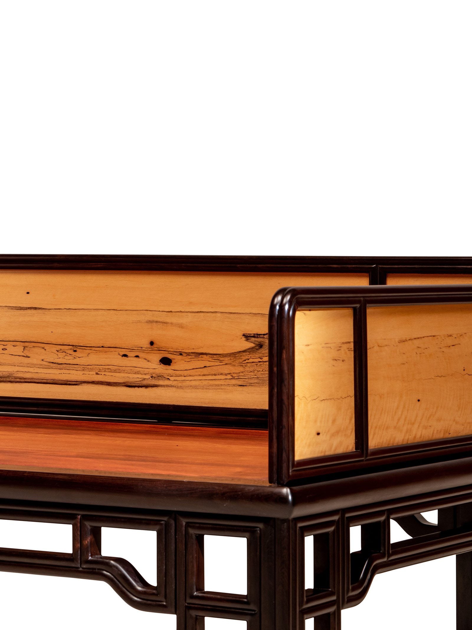 Waistless Three-Panel Luohan Bed