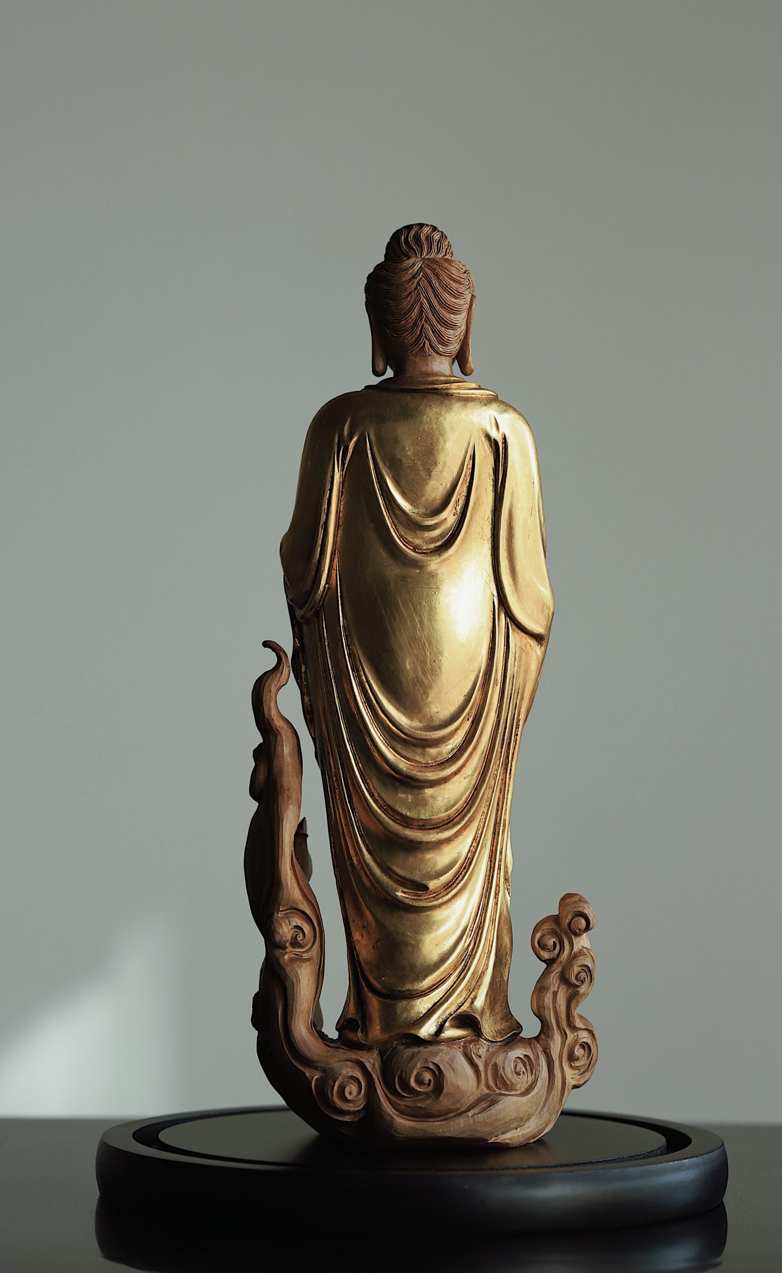 Submerged Old Sandalwood Gilded Shakyamuni