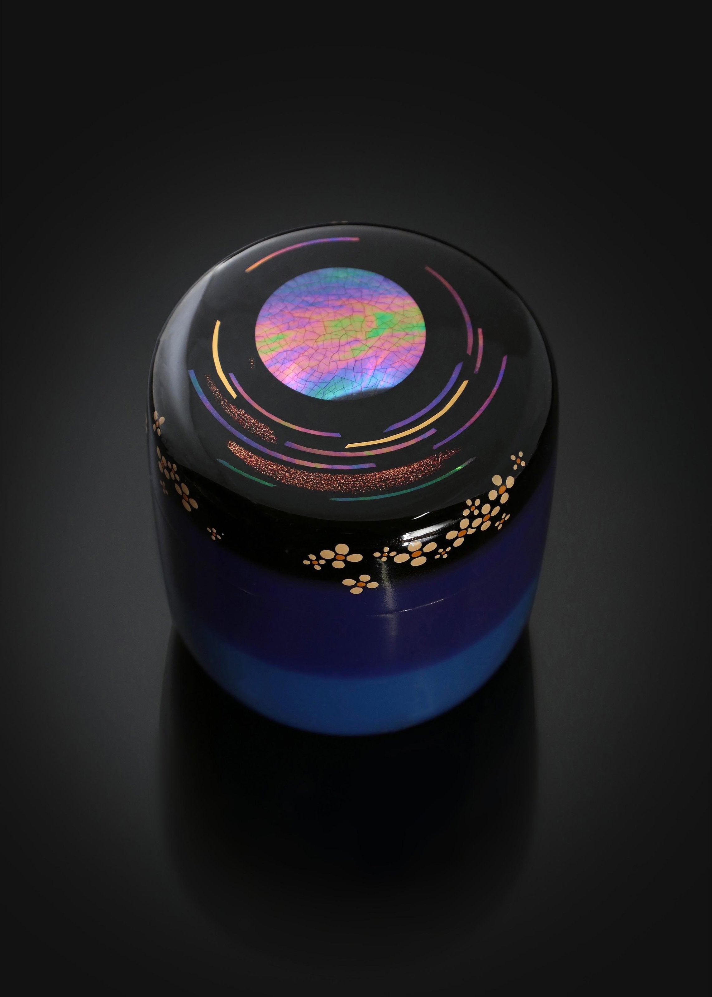 彩霞贝壳镶嵌茶枣|松山作品