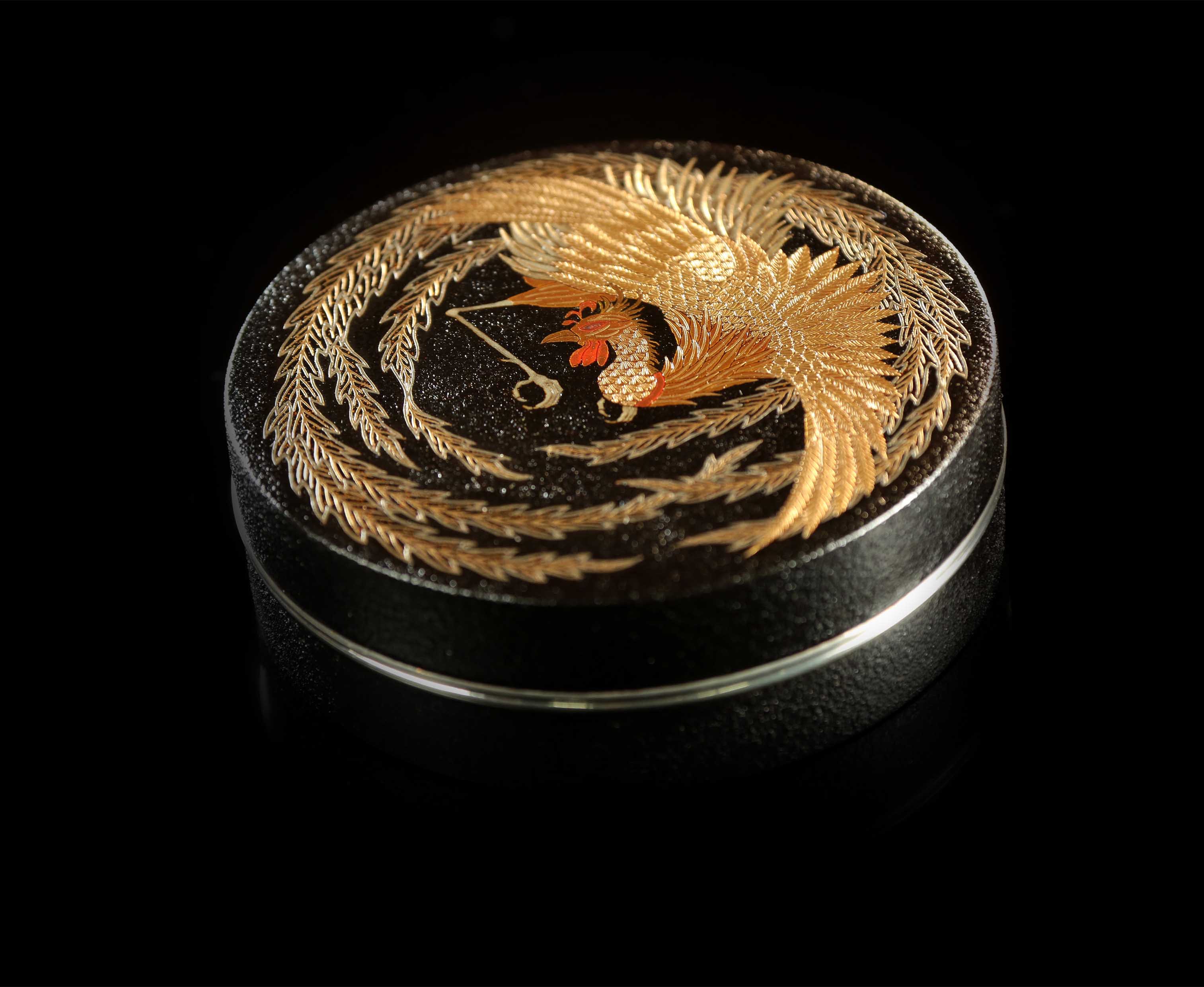 鳳紋茶棗|松山作品