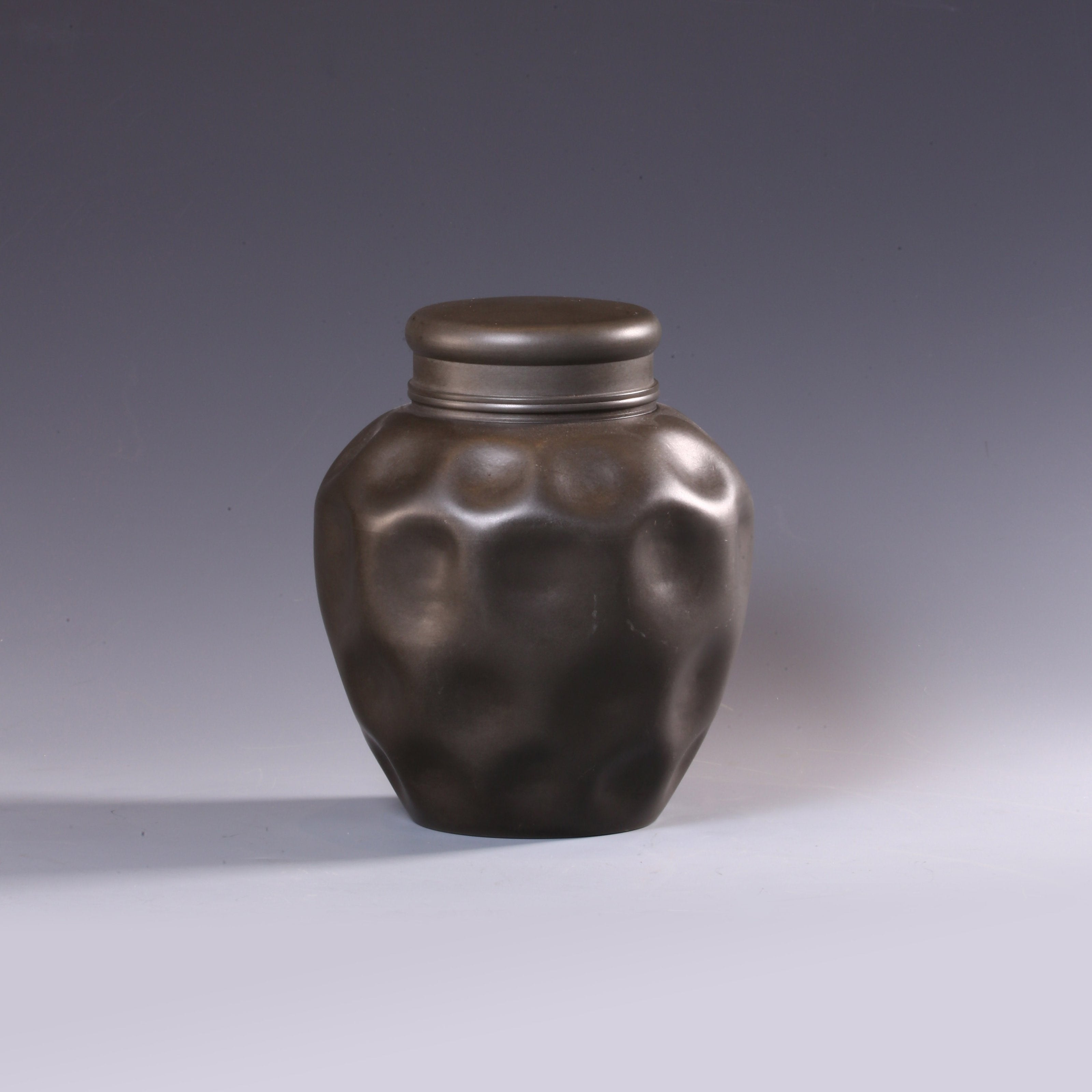 松下烹溪月——纯锡老茶罐