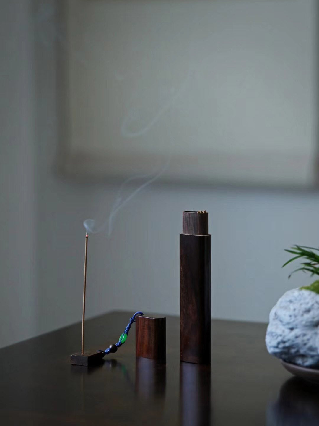 小叶紫檀香筒香插