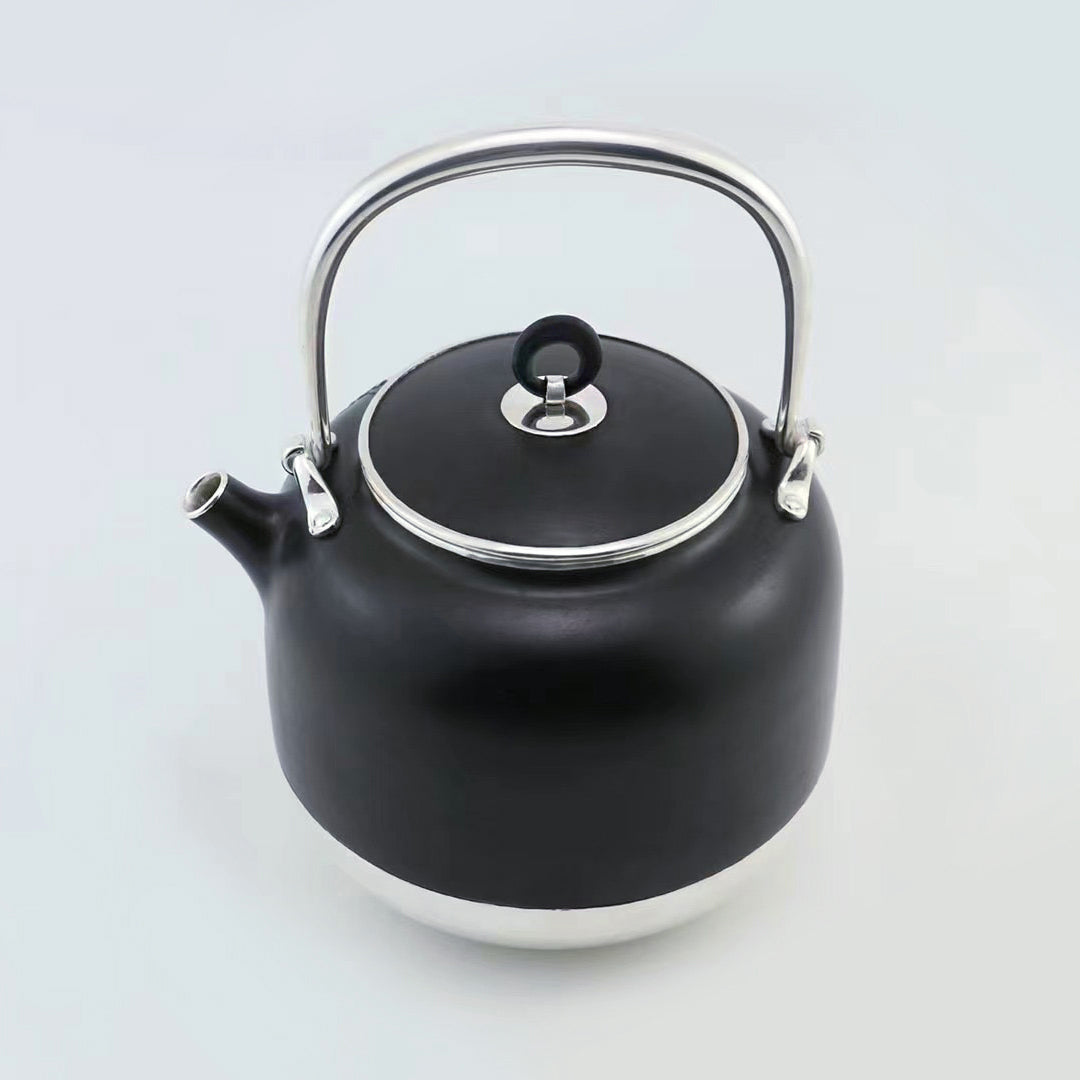 铁包银花鸟金银错壶