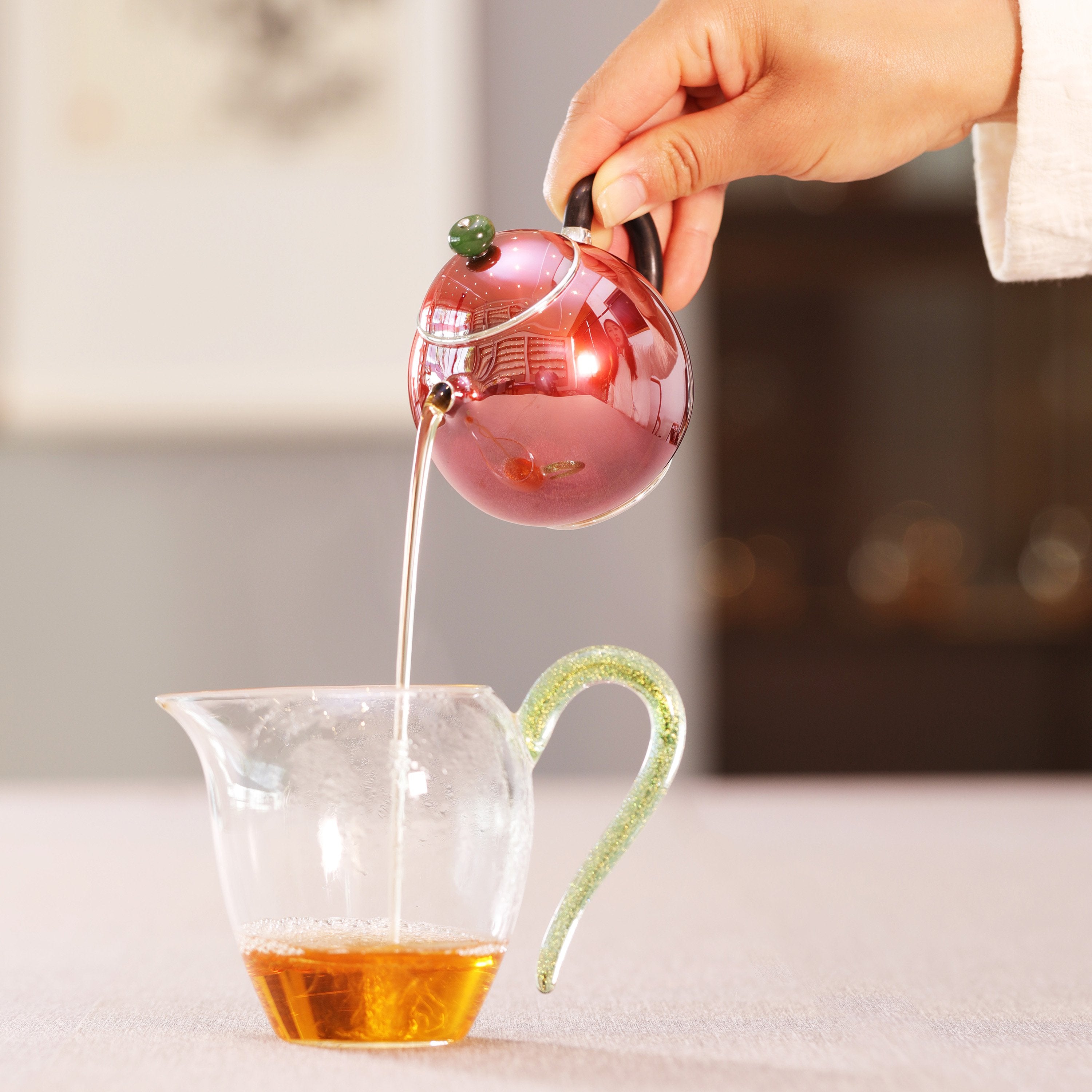 铜包银龙蛋泡壶