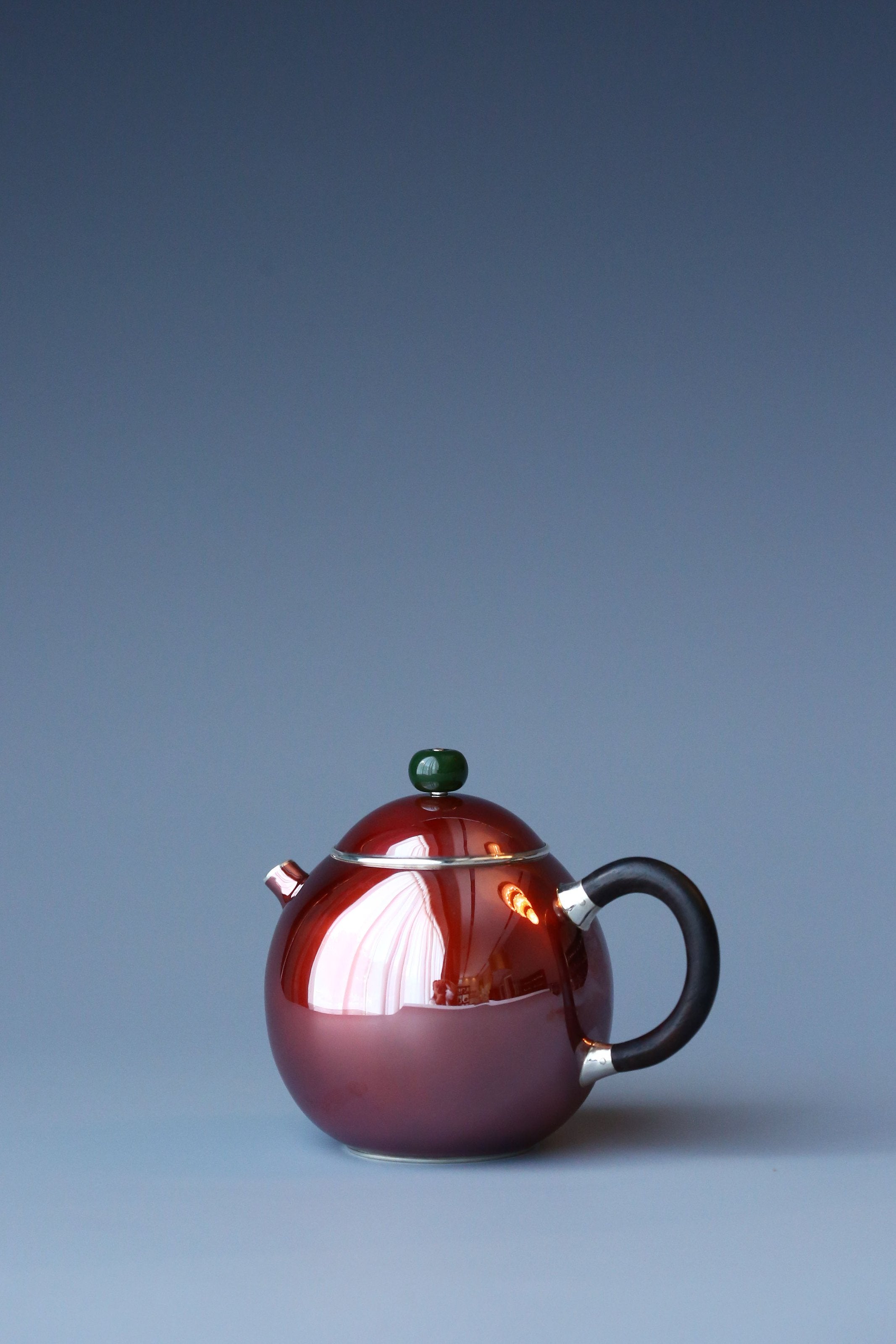 铜包银龙蛋泡壶