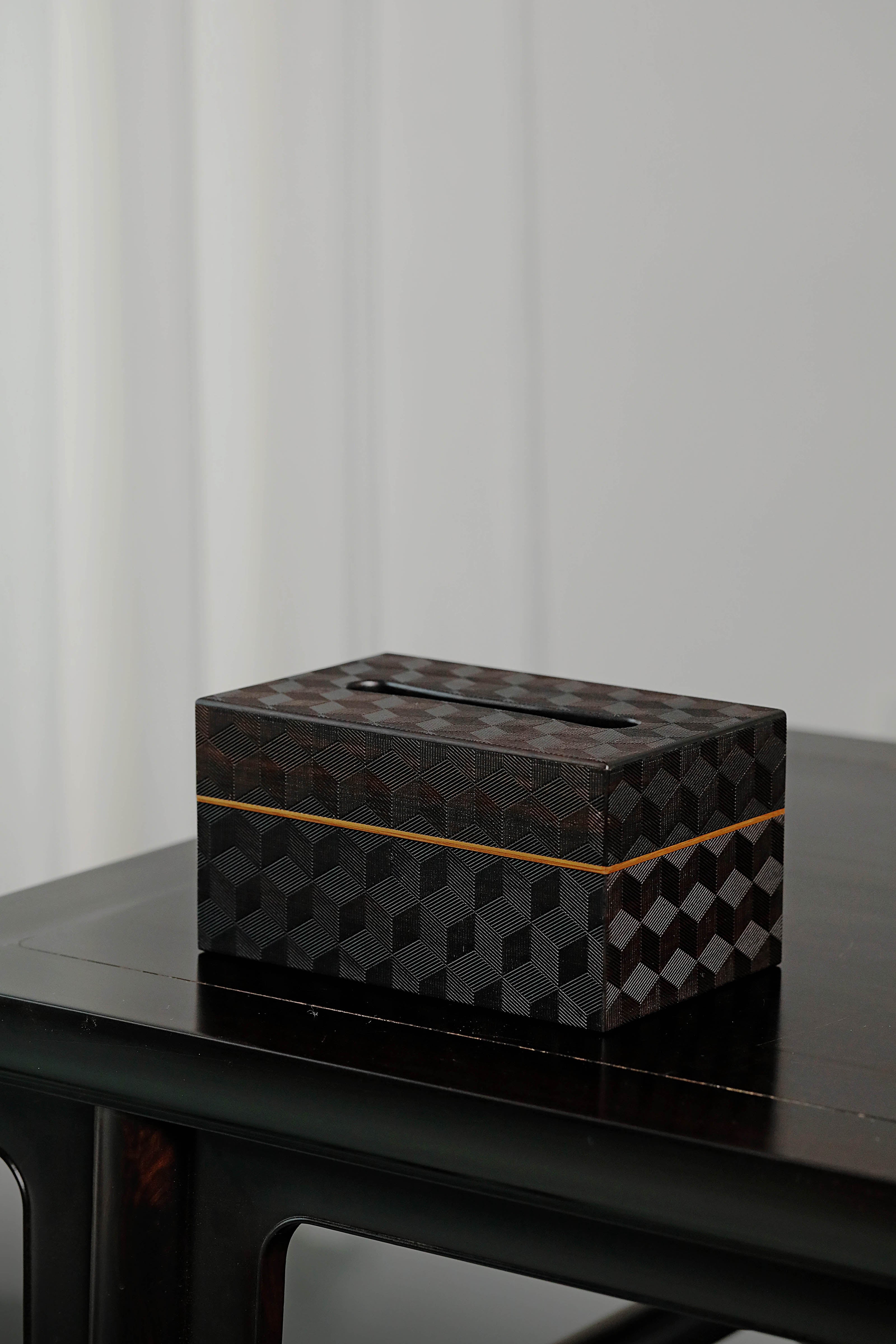 梅花纹/万字纹/雪花纹紫光檀纸巾盒