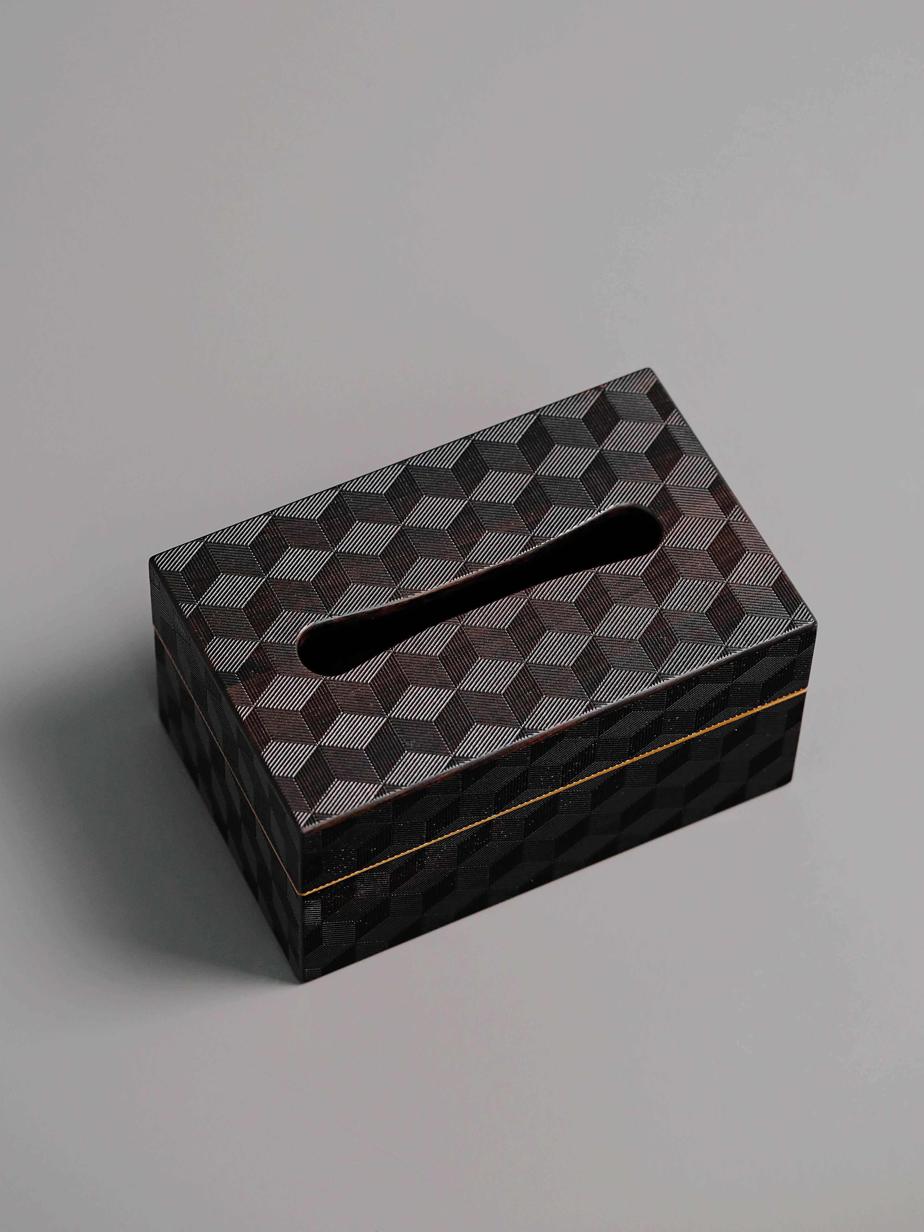 梅花纹/万字纹/雪花纹紫光檀纸巾盒