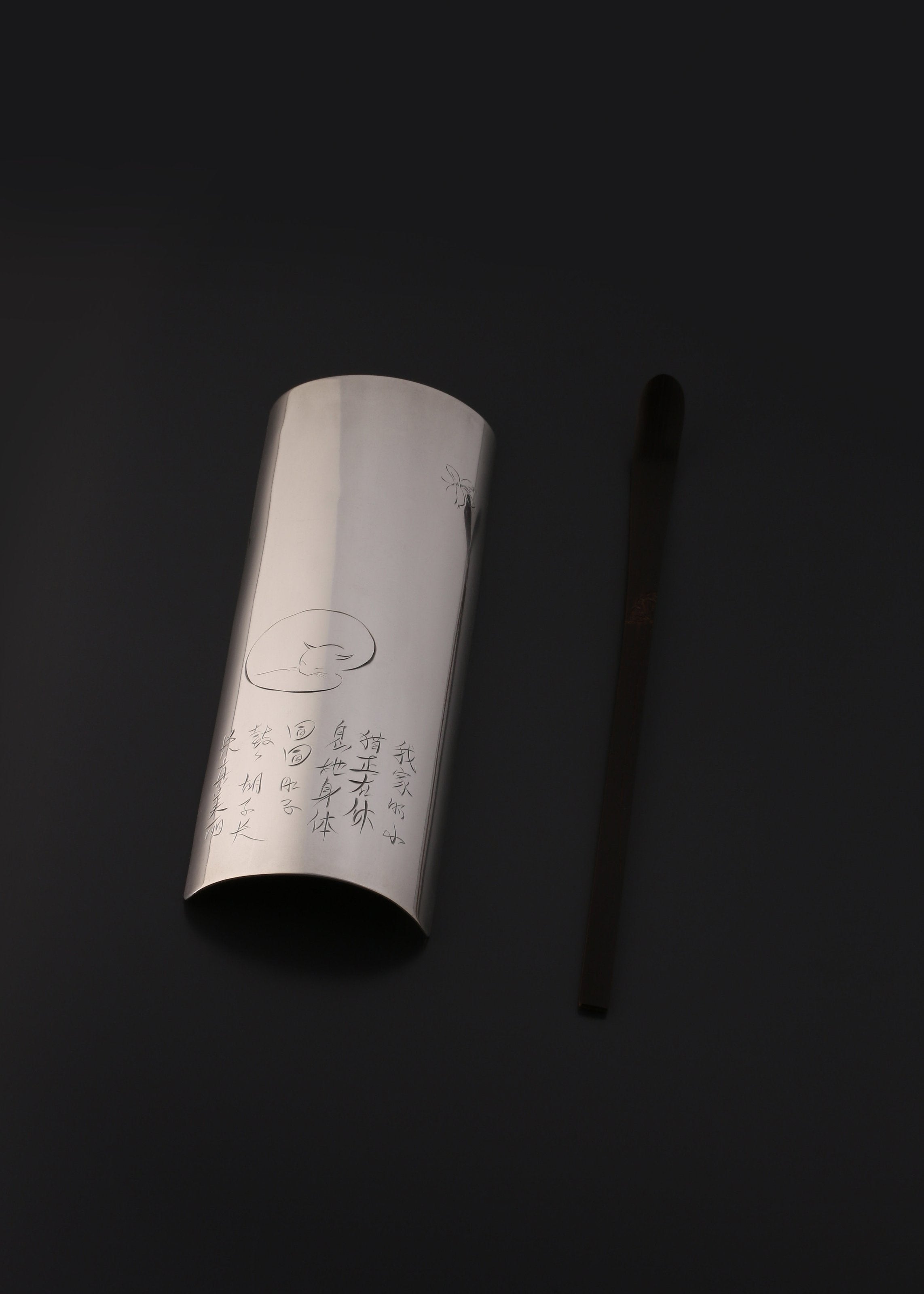 我家小猫纯银茶则