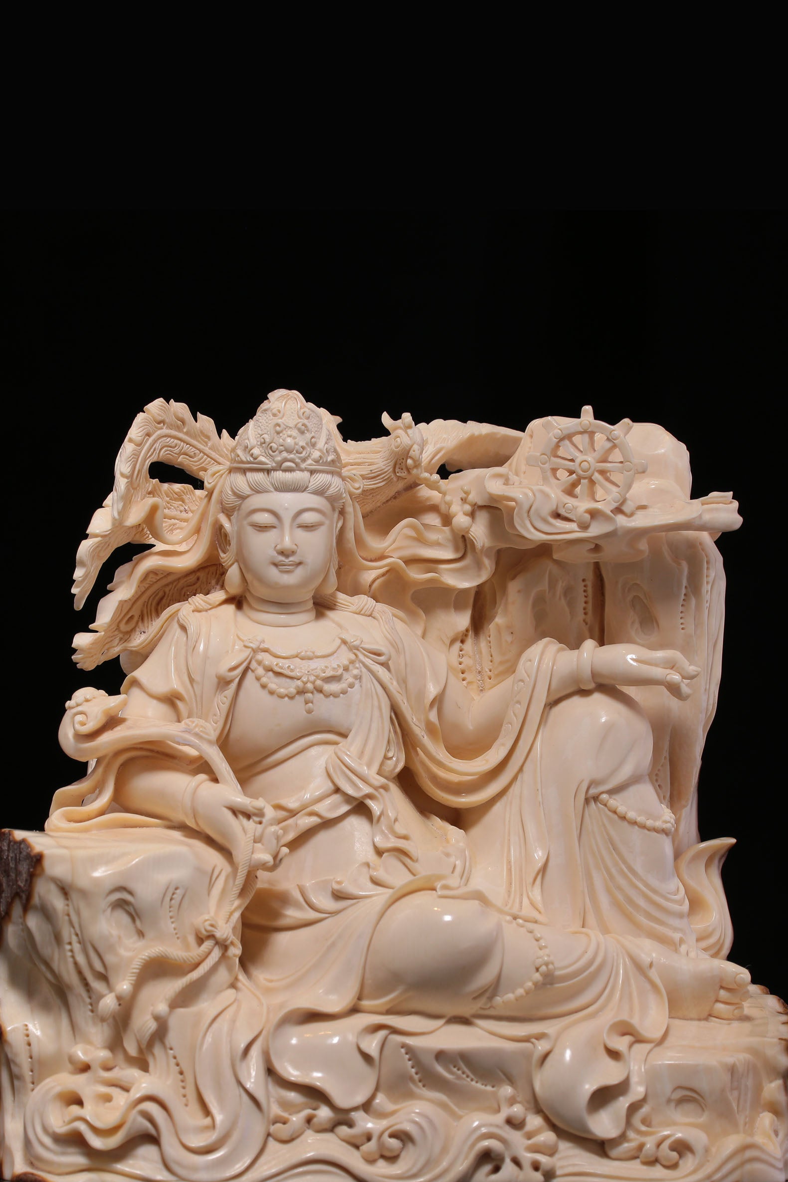 Ivory Carving - Reclining Guanyin