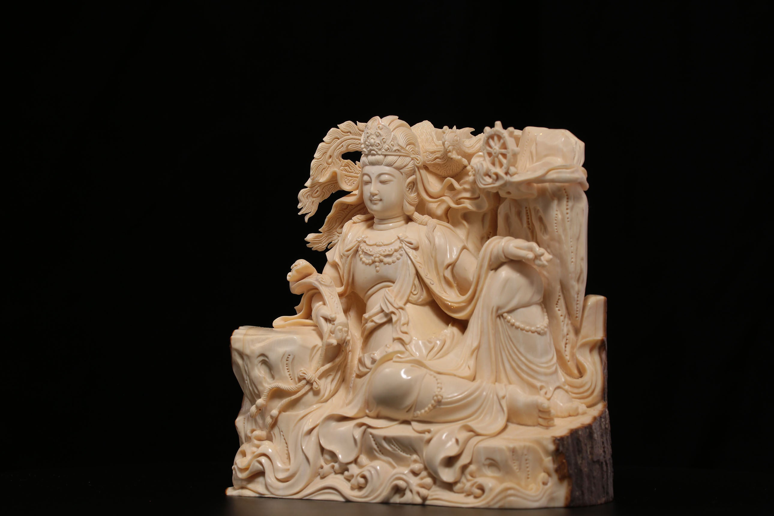 Ivory Carving - Reclining Guanyin