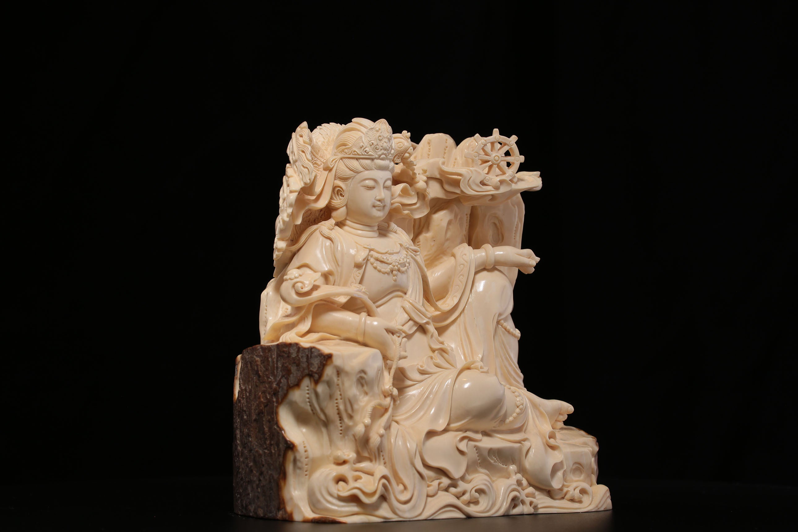 Ivory Carving - Reclining Guanyin