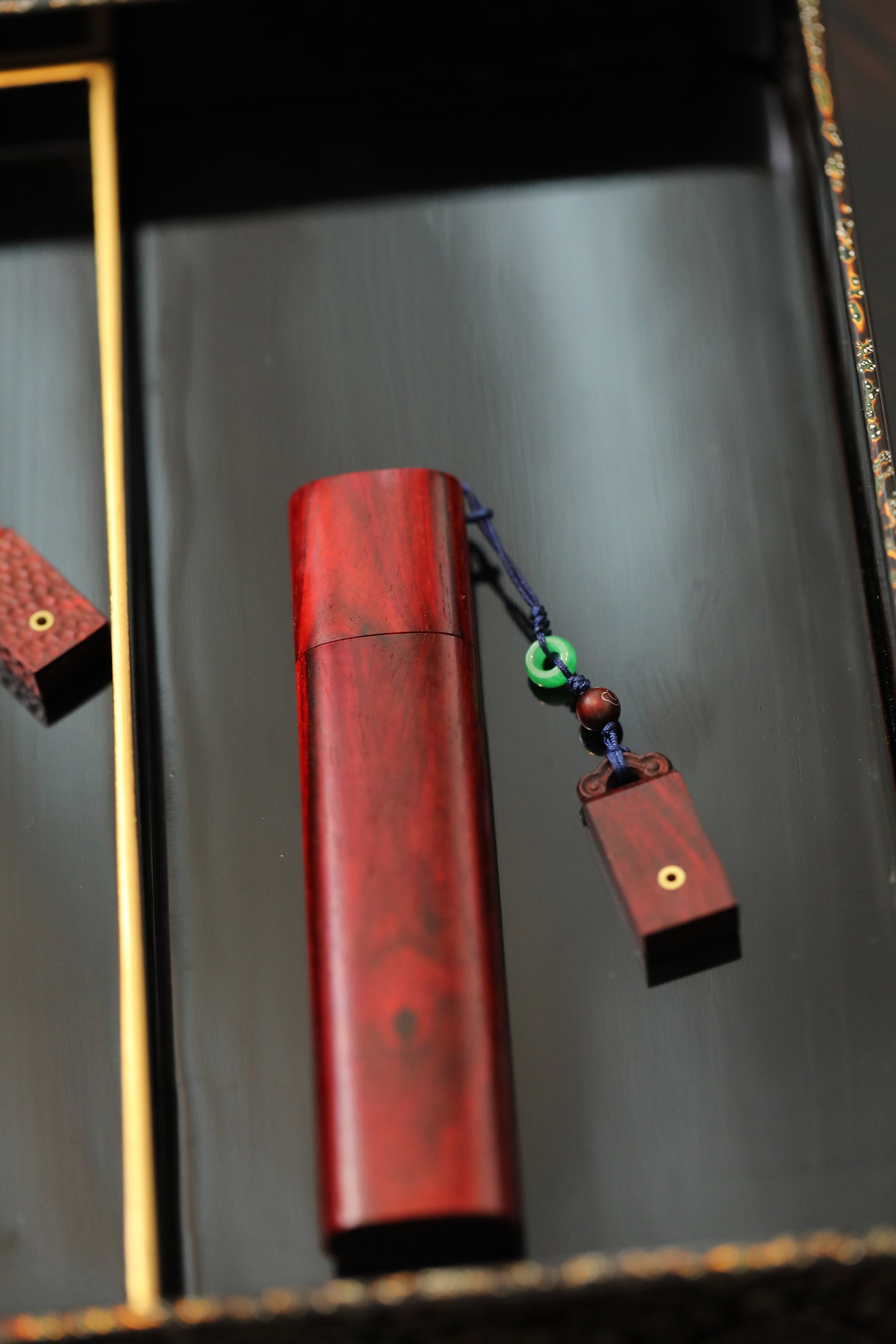 小叶紫檀香筒香插