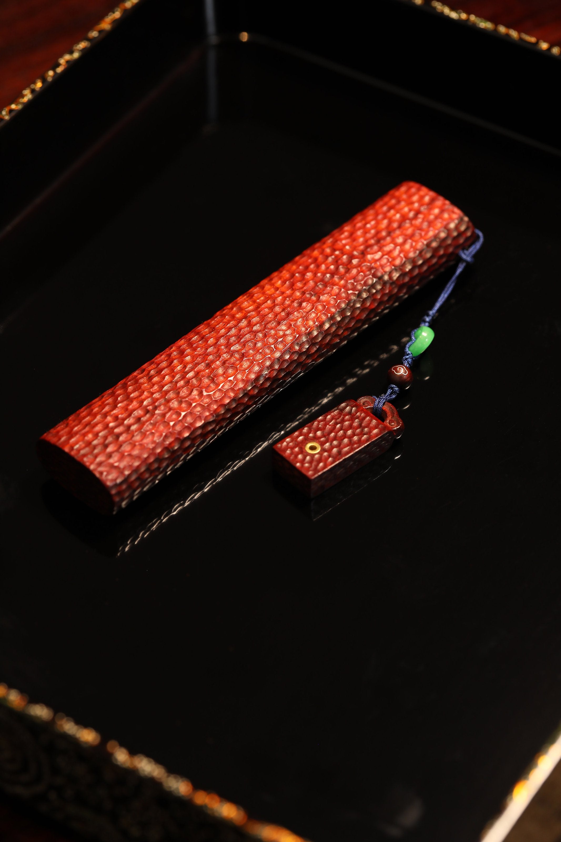 小叶紫檀香筒香插