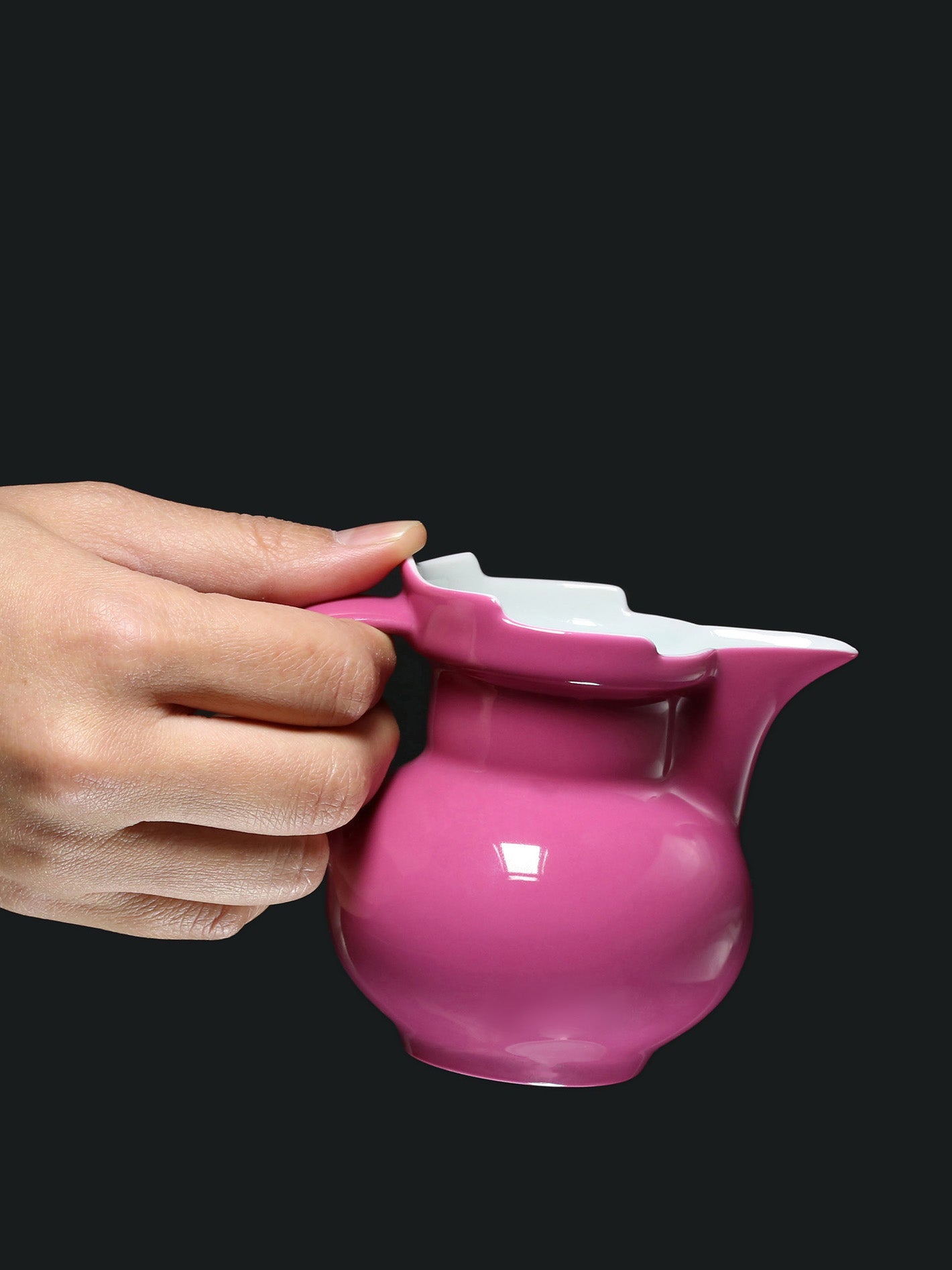 Carmine red Glaze Monk's Cap Ewer