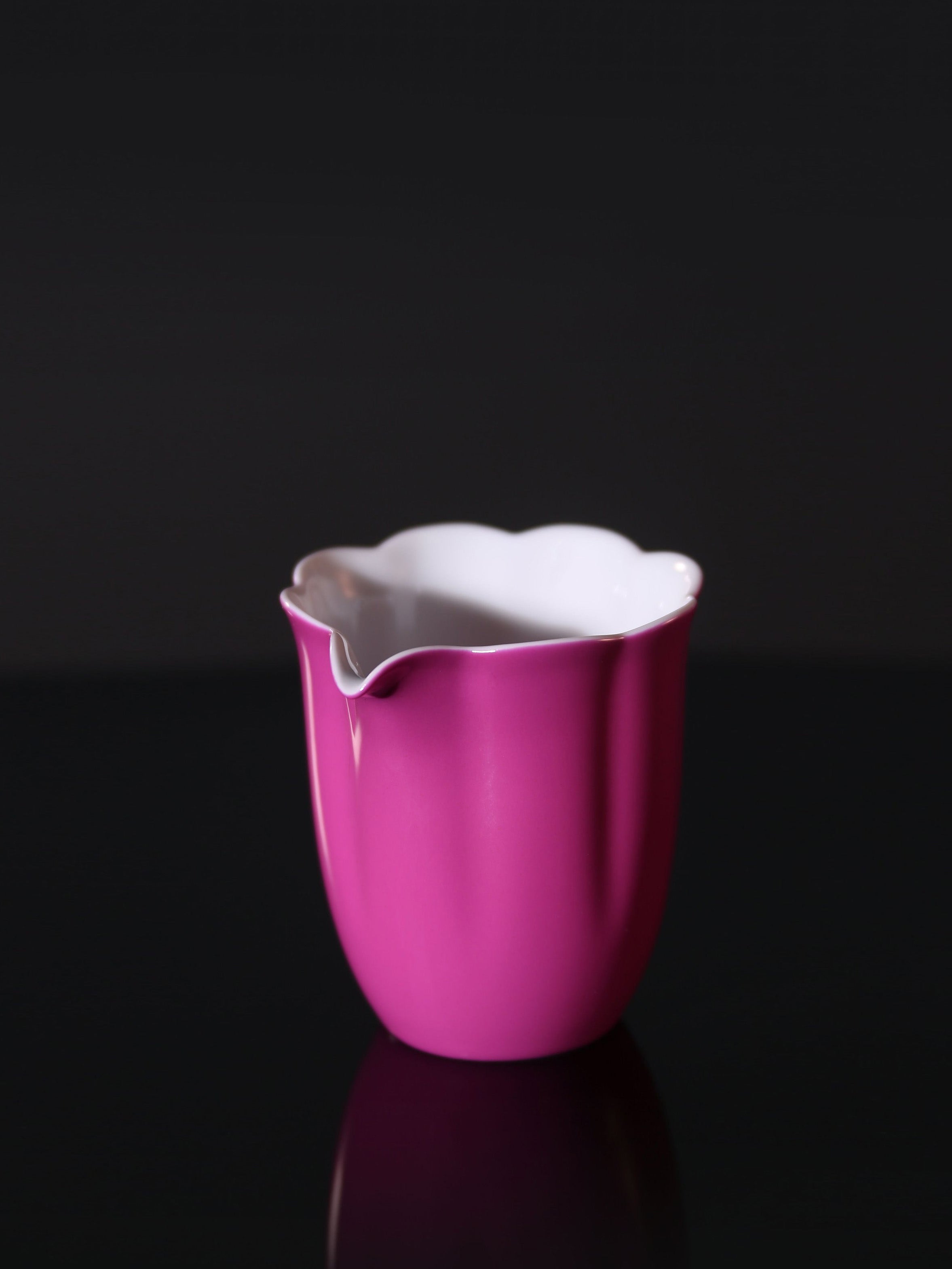 脂染胭红/胭脂留醉 葵瓣匀杯