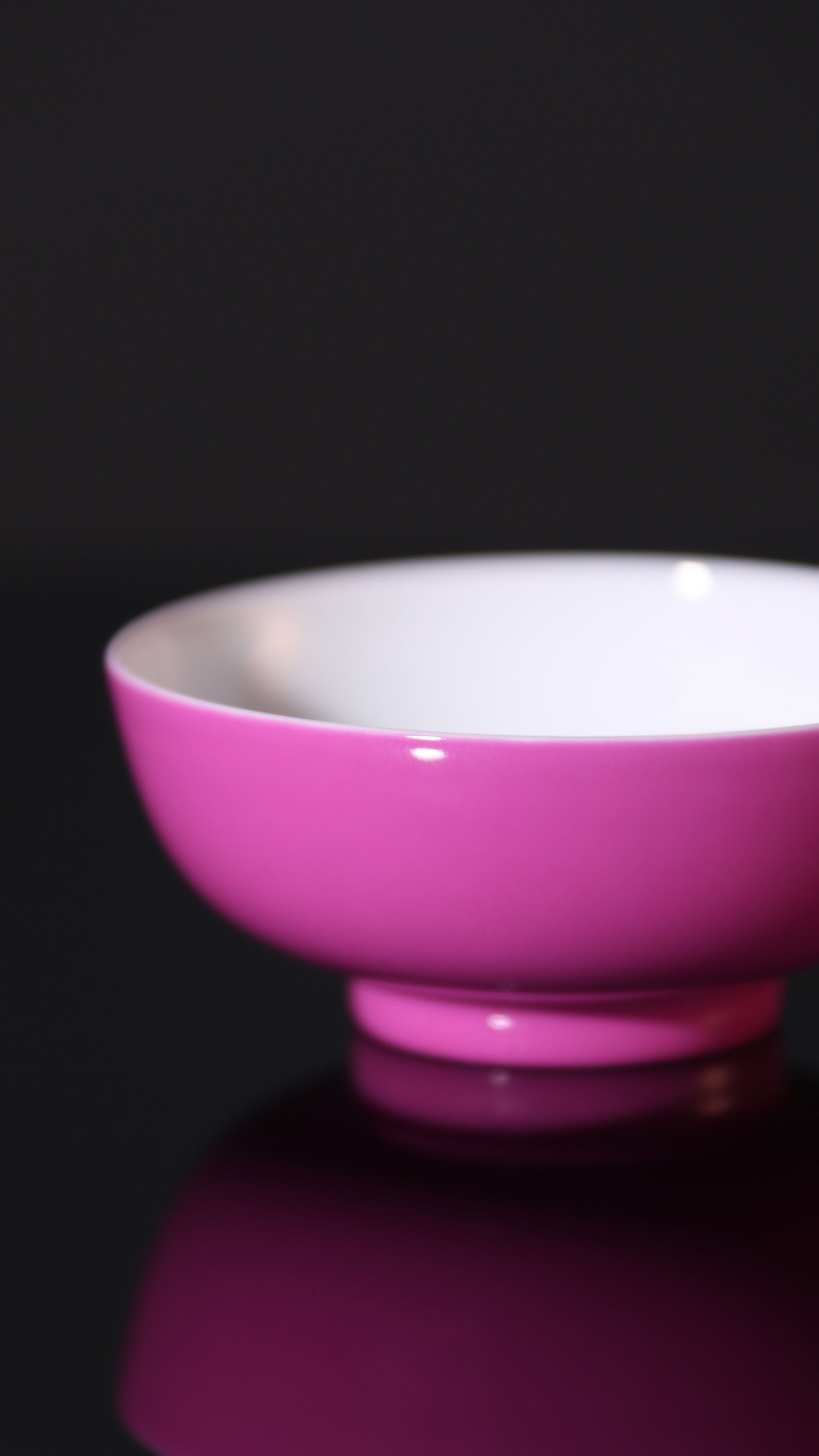 Carmine Red Glaze Palace Bowl